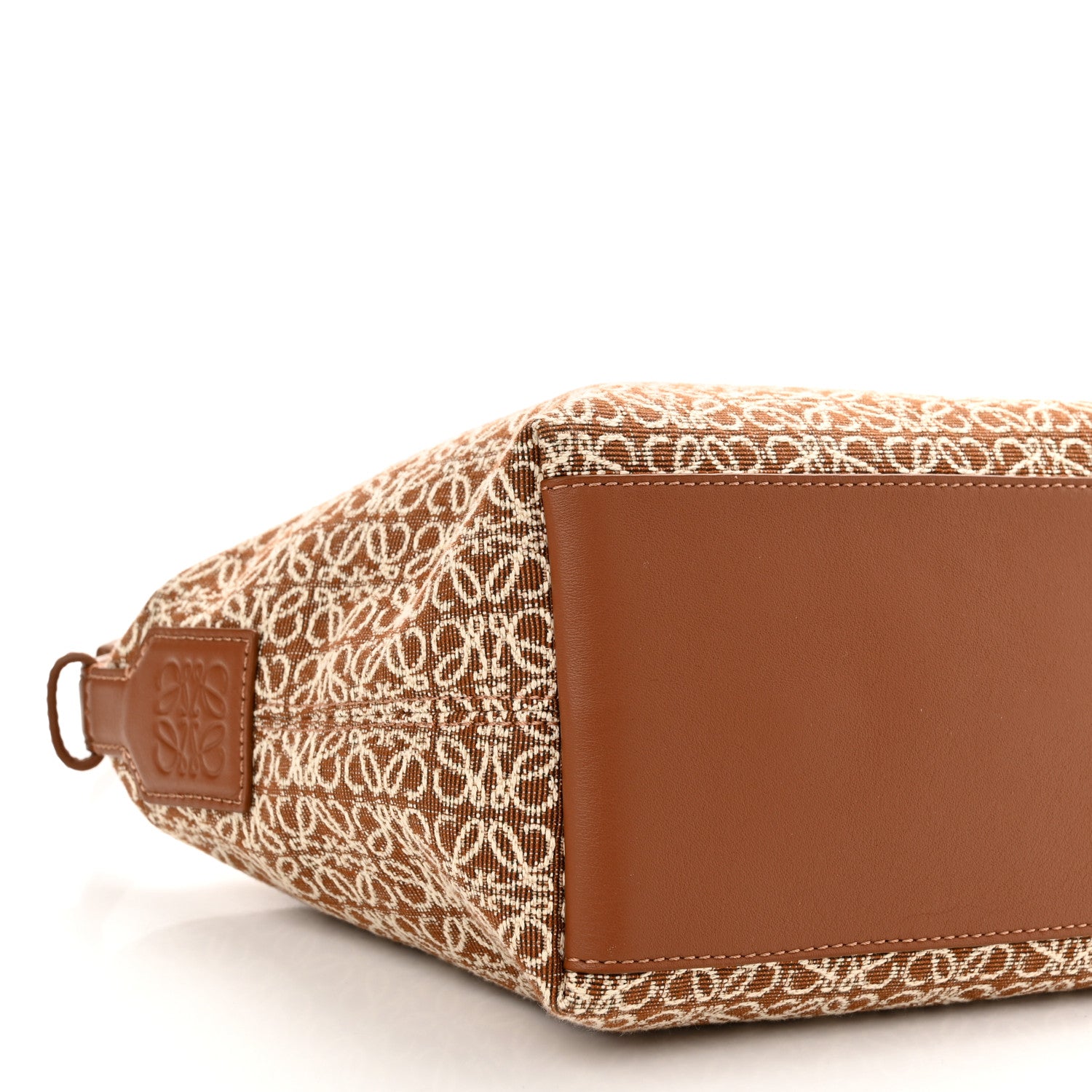 Loewe Jacquard Anagram Calfskin Small Cubi Bag Tan Pecan 8 of 9