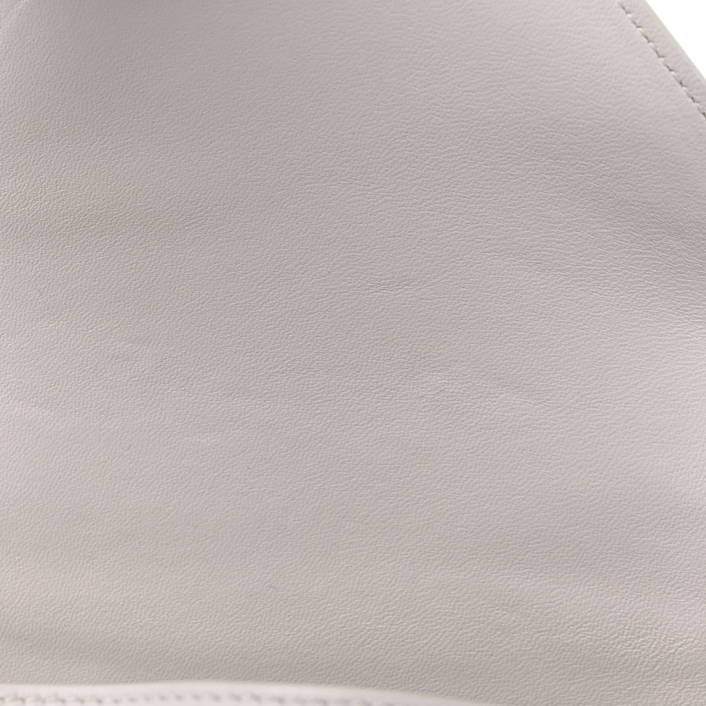 Lambskin Small Beak Triangle Flap Shoulder Bag Chalk