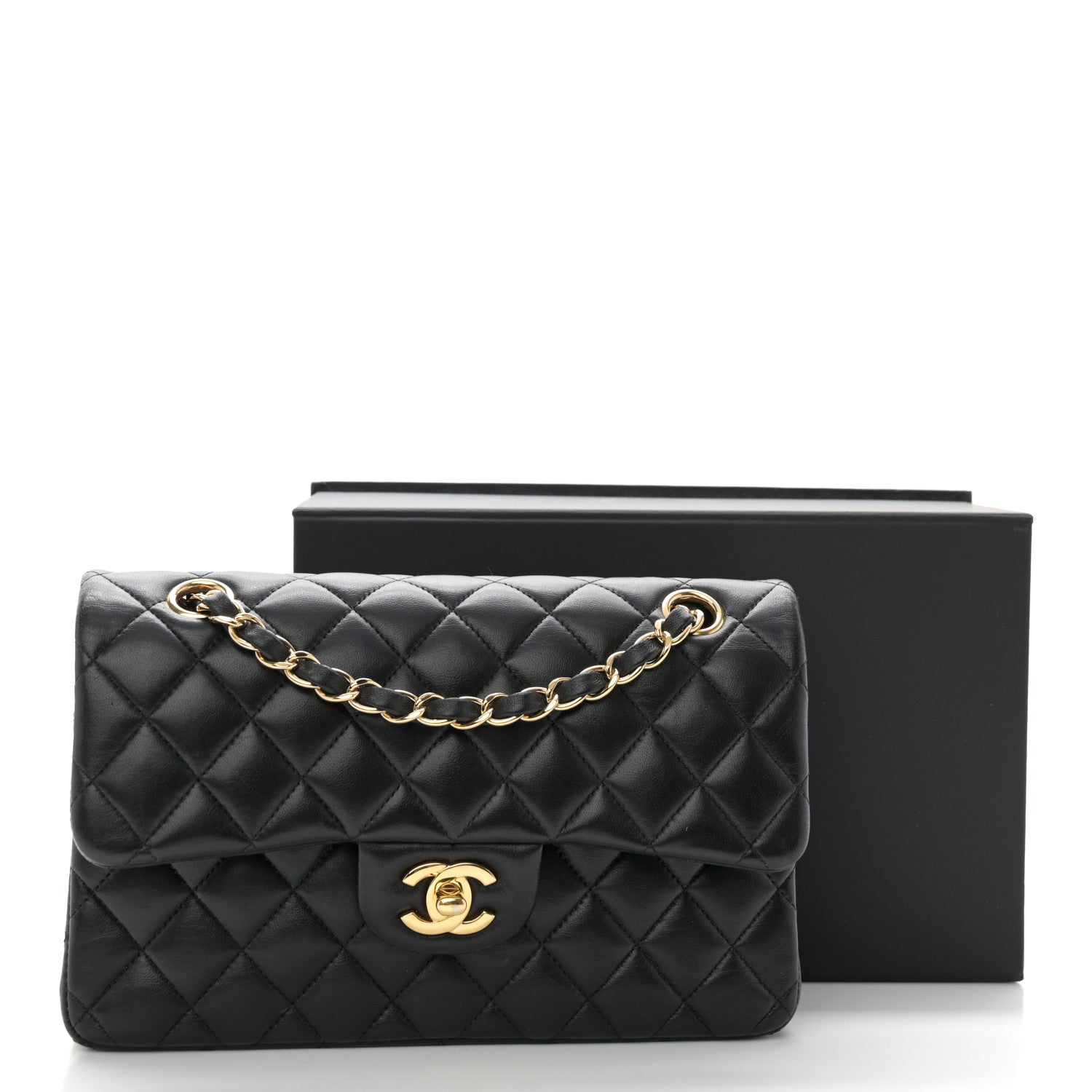 Chanel Lambskin Quilted Small Double Flap Black 11 of 11
