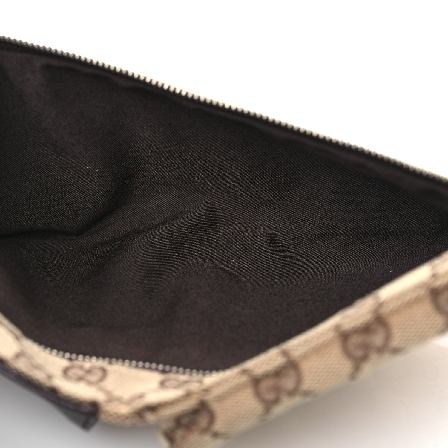 Gucci GG Monogram Double Pocket Belt Bag Dark Brown 5 of 14