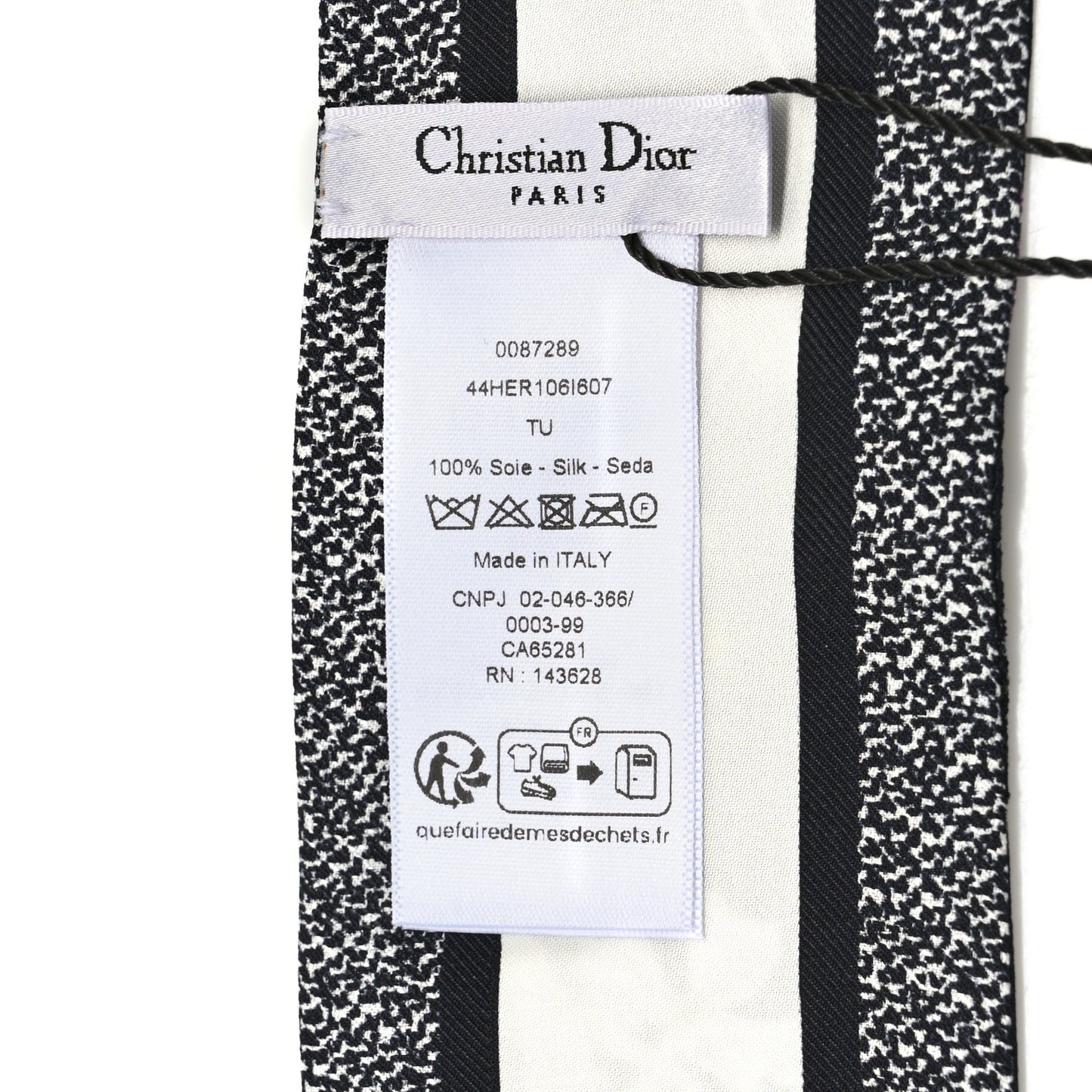 Silk Herbarium Mitzah Scarf Black