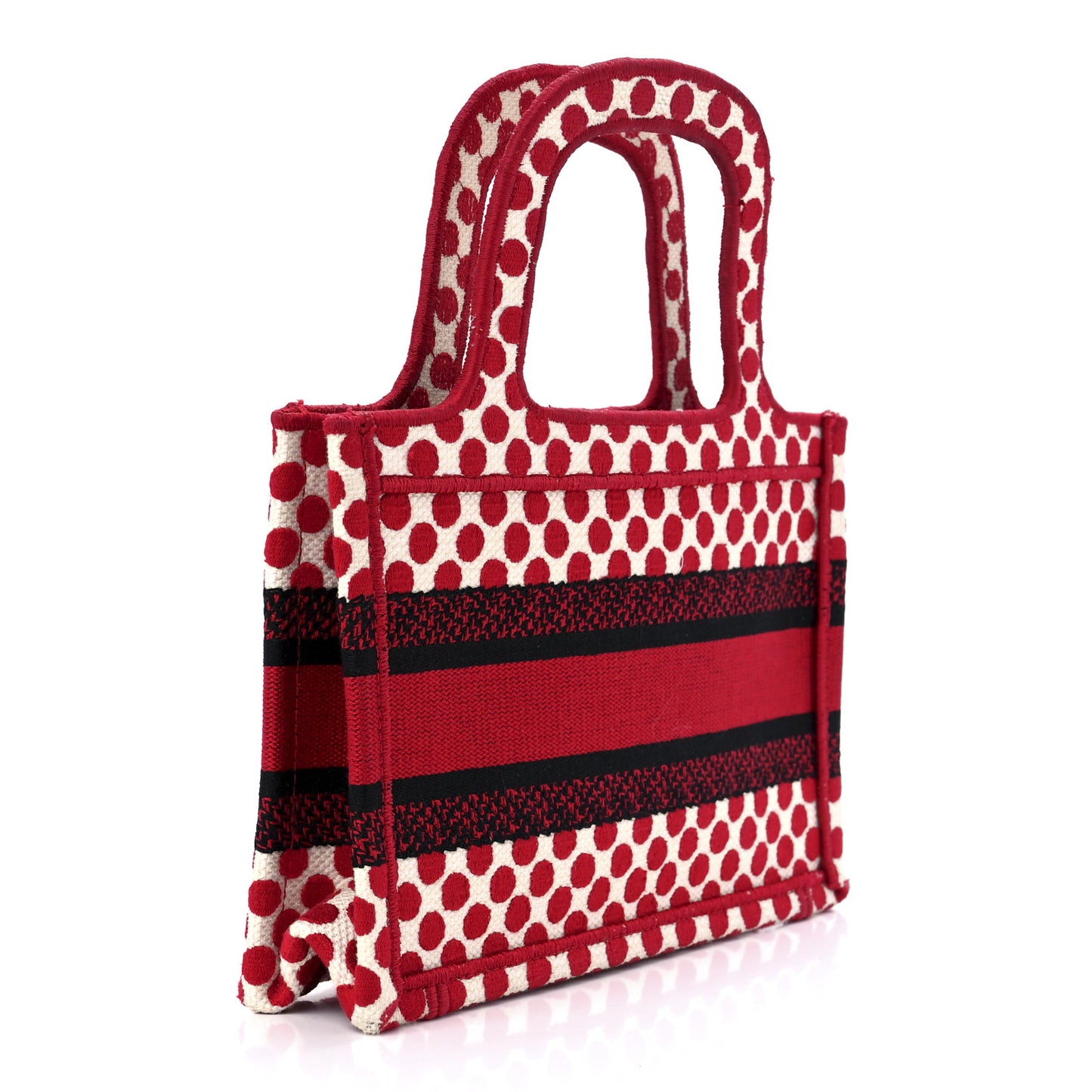 Canvas DiorAmour Dots Mini Book Tote Red