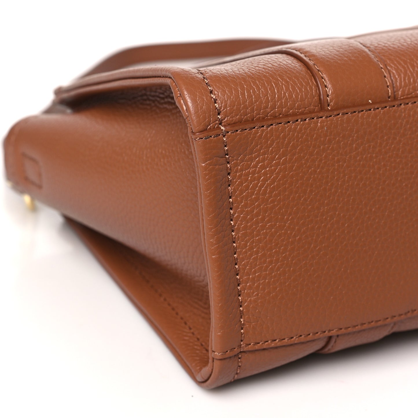 Grained Calfskin Small The Tote Bag Argan Oil