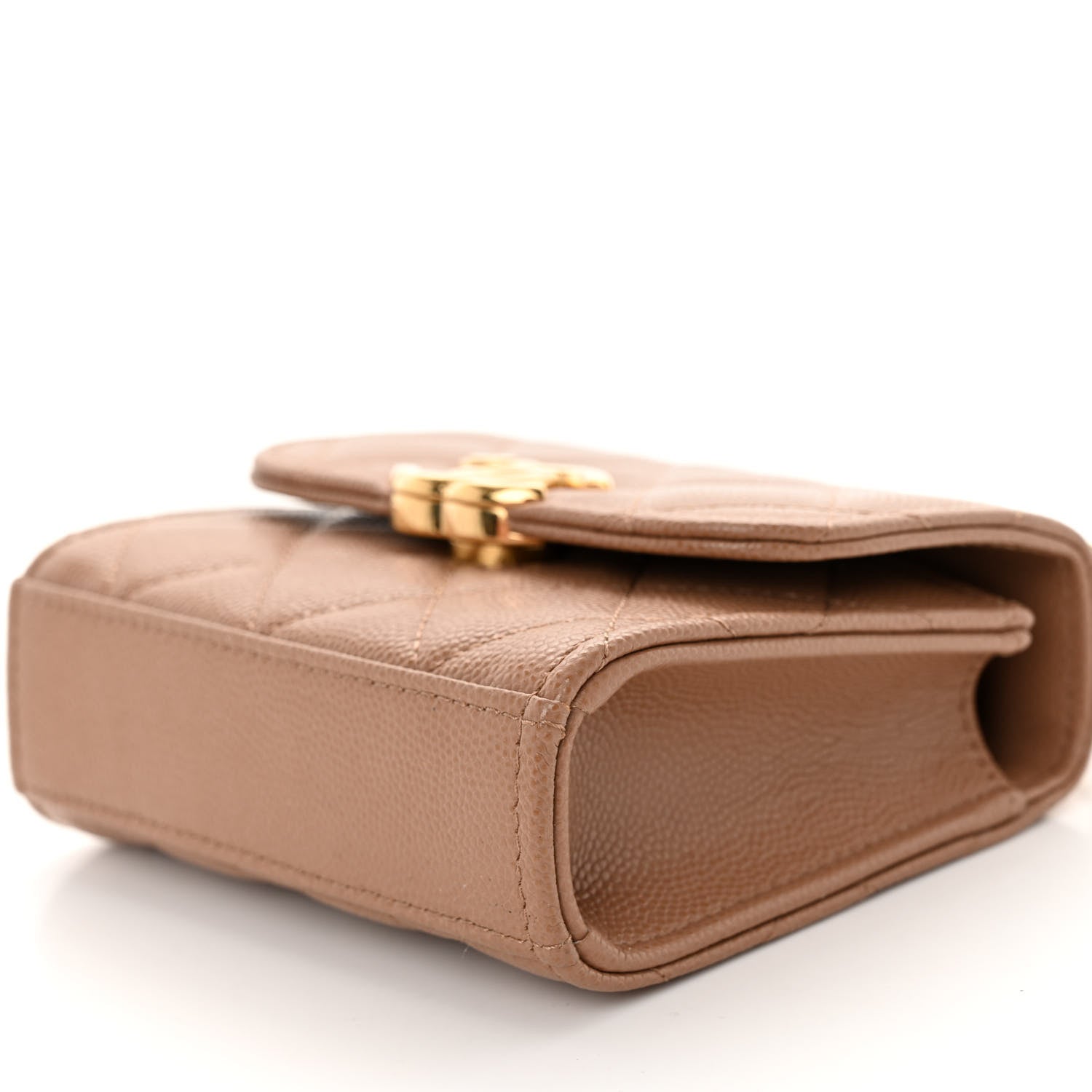 Chanel Caviar Quilted Coco First Clutch With Chain Beige 10 of 11
