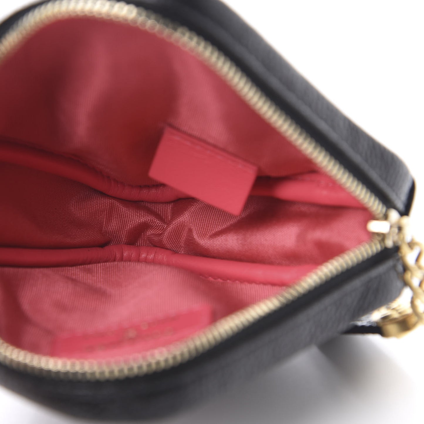 Caviar Quilted Coin Purse Belt Bag Black