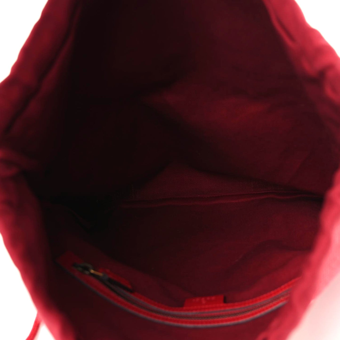 Canvas Logo Sylvie Stripe Drawstring Backpack Red