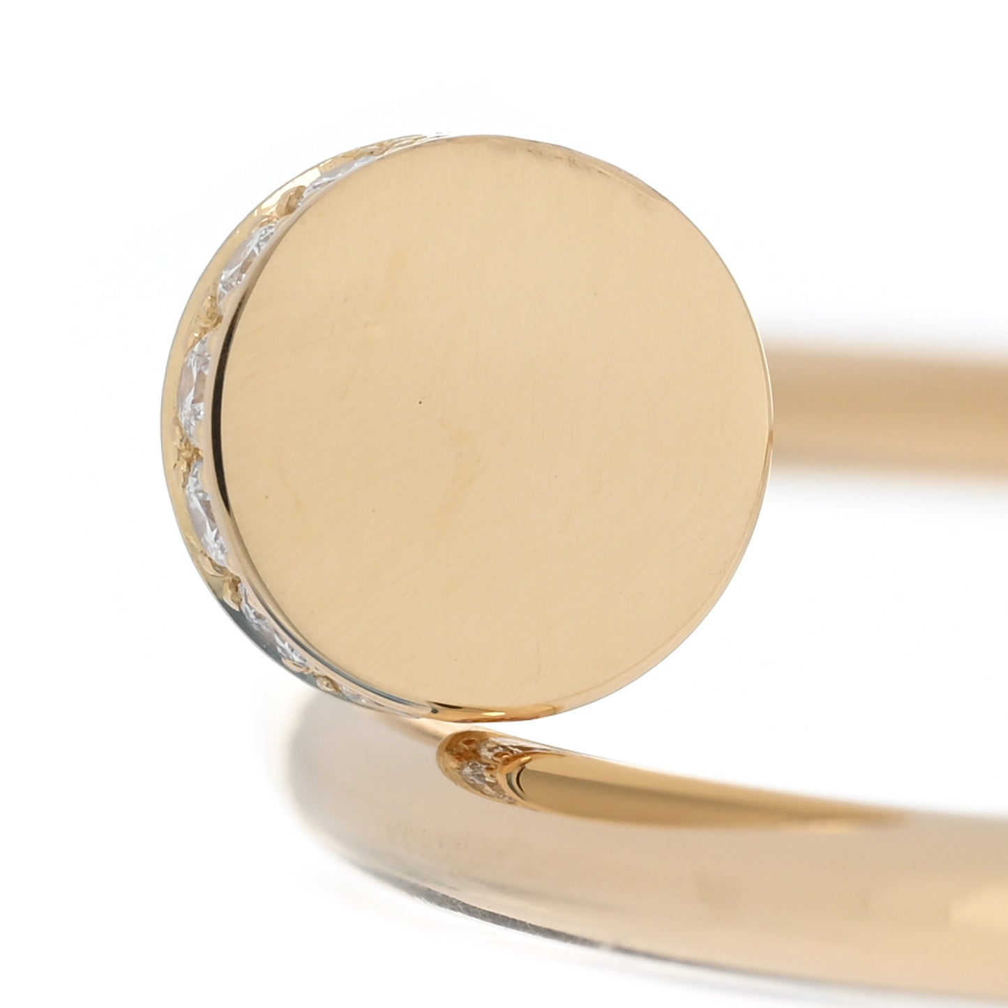 18K Yellow Gold Diamond Small Juste Un Clou Bracelet 17
