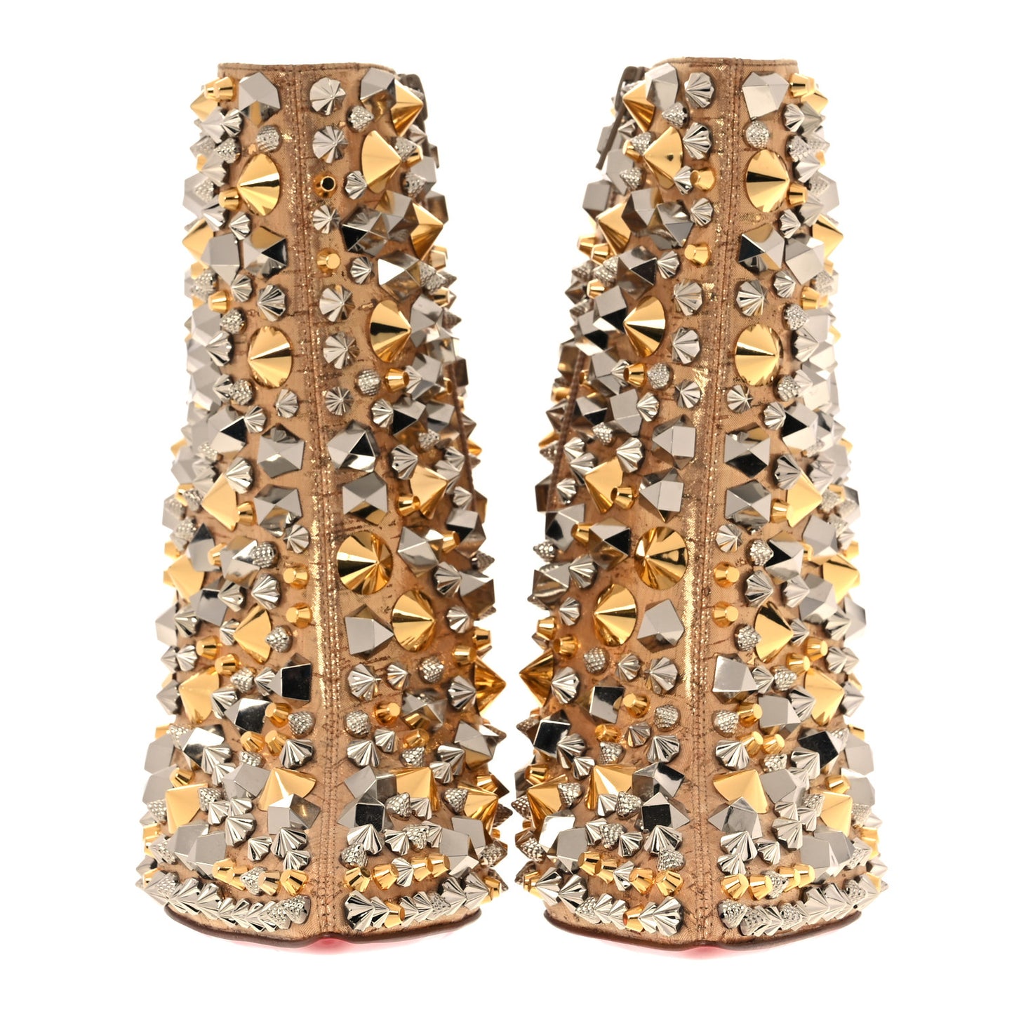 Liege Pepite Specchio So Full Kate 100 Ankle Boots 37 Gold Multicolor