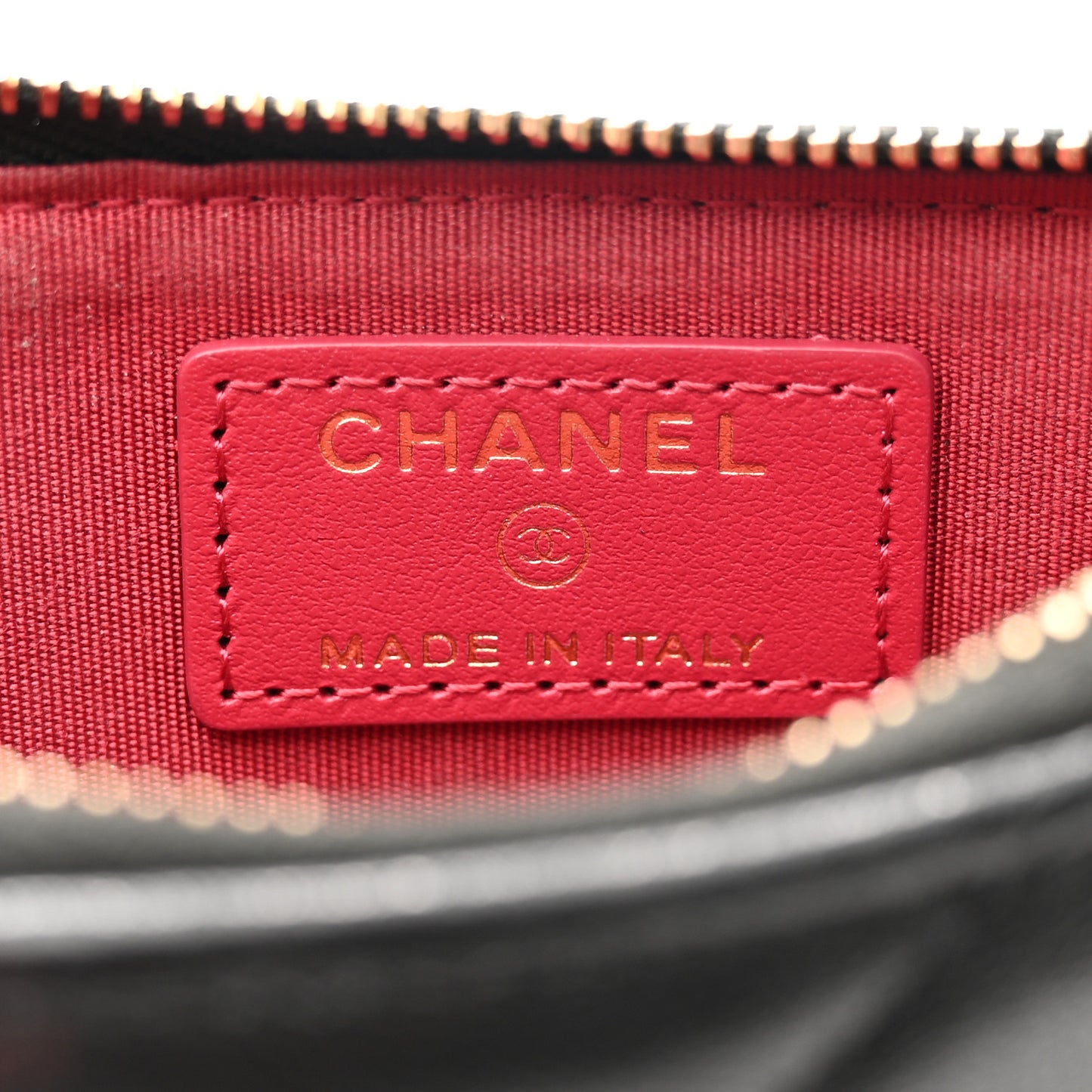 Lambskin Quilted Chanel 19 Phone and Card Holder Black