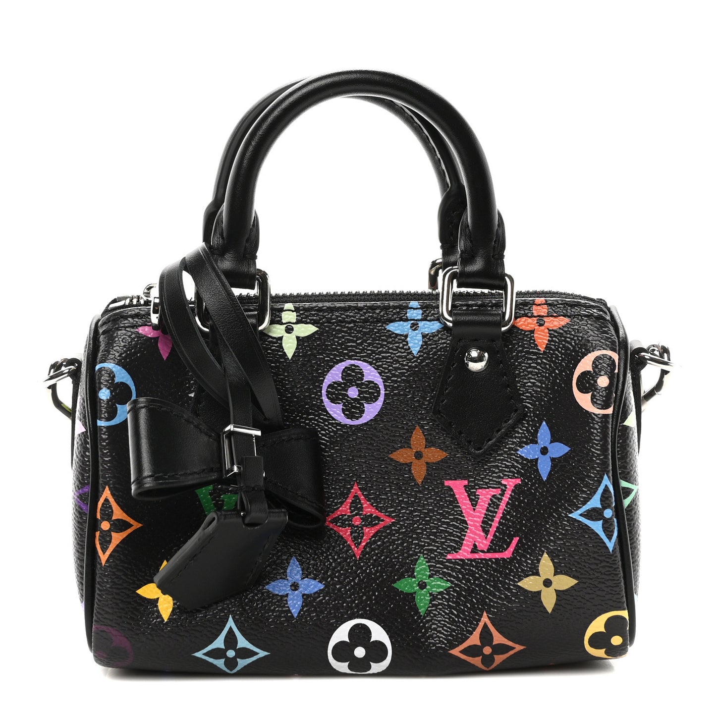 LV X TM Monogram Multicolor Nano Speedy Black