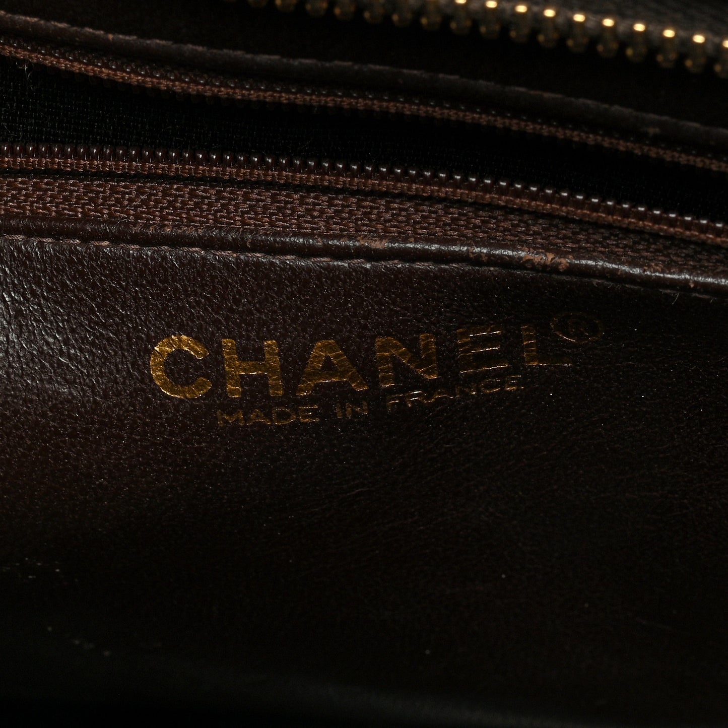 Caviar Quilted Medallion Tote Dark Brown