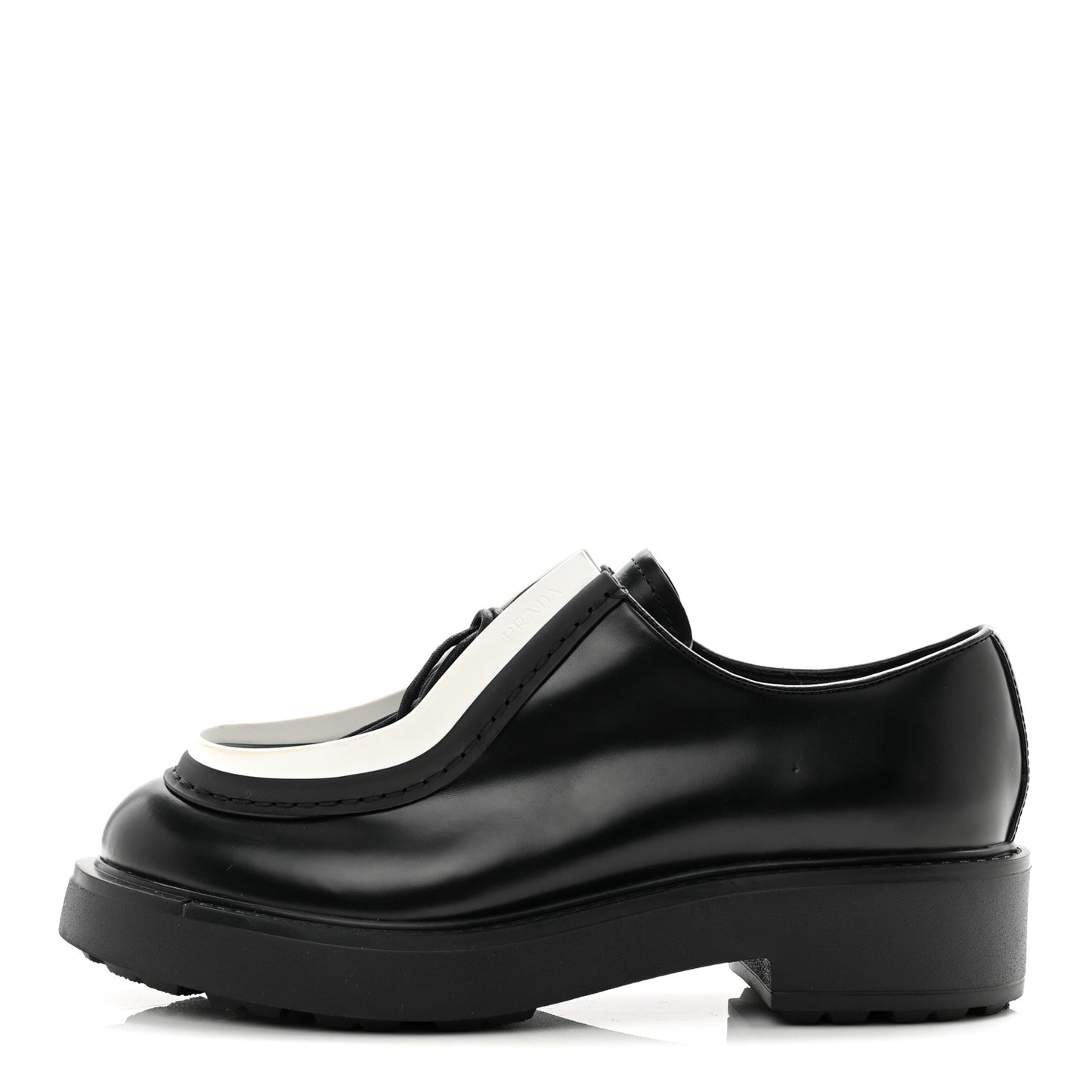 Spazzolato Rois Monolith 55mm Derby Loafers 39.5 Black White