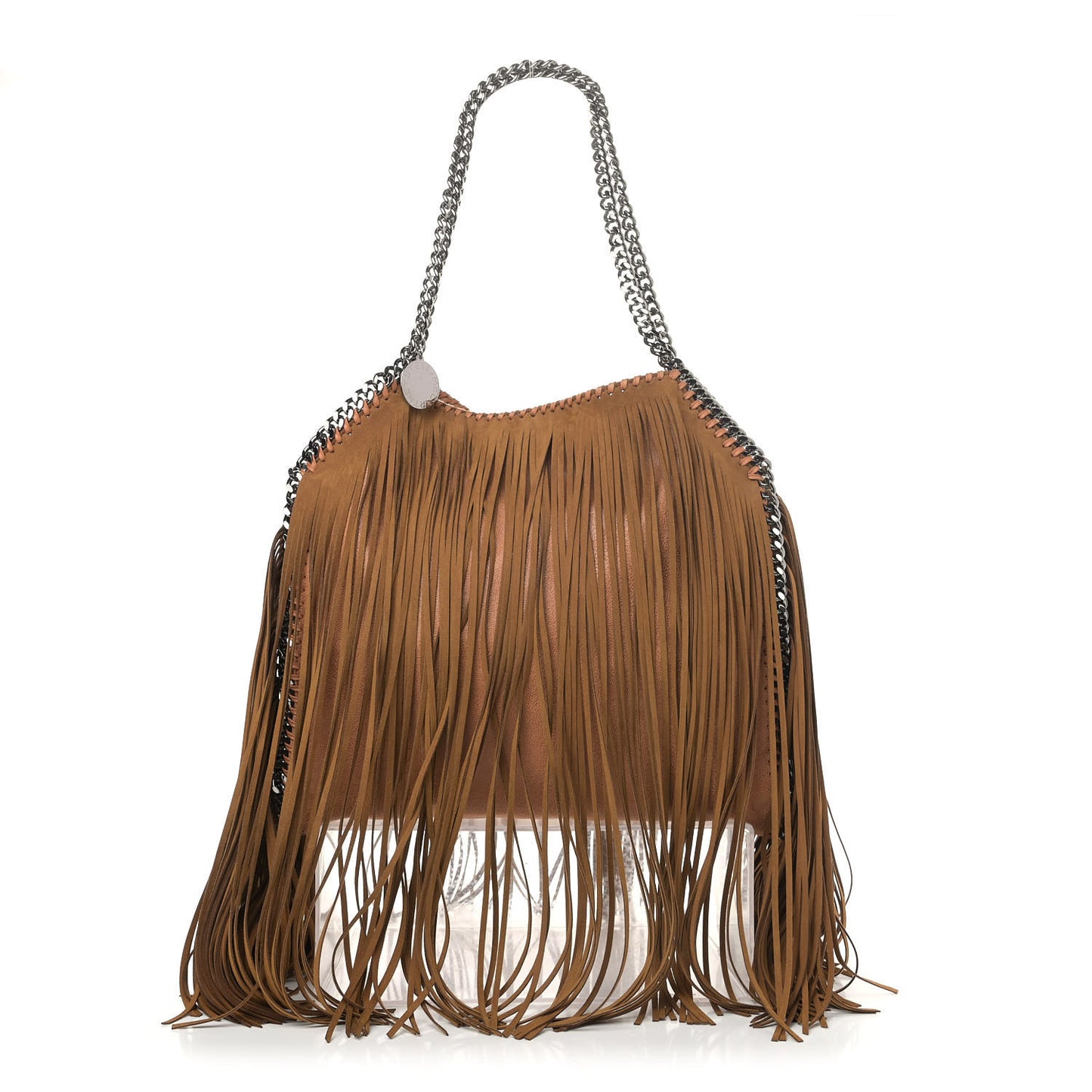Eco Suede Fringe Small Falabella Tote Tan