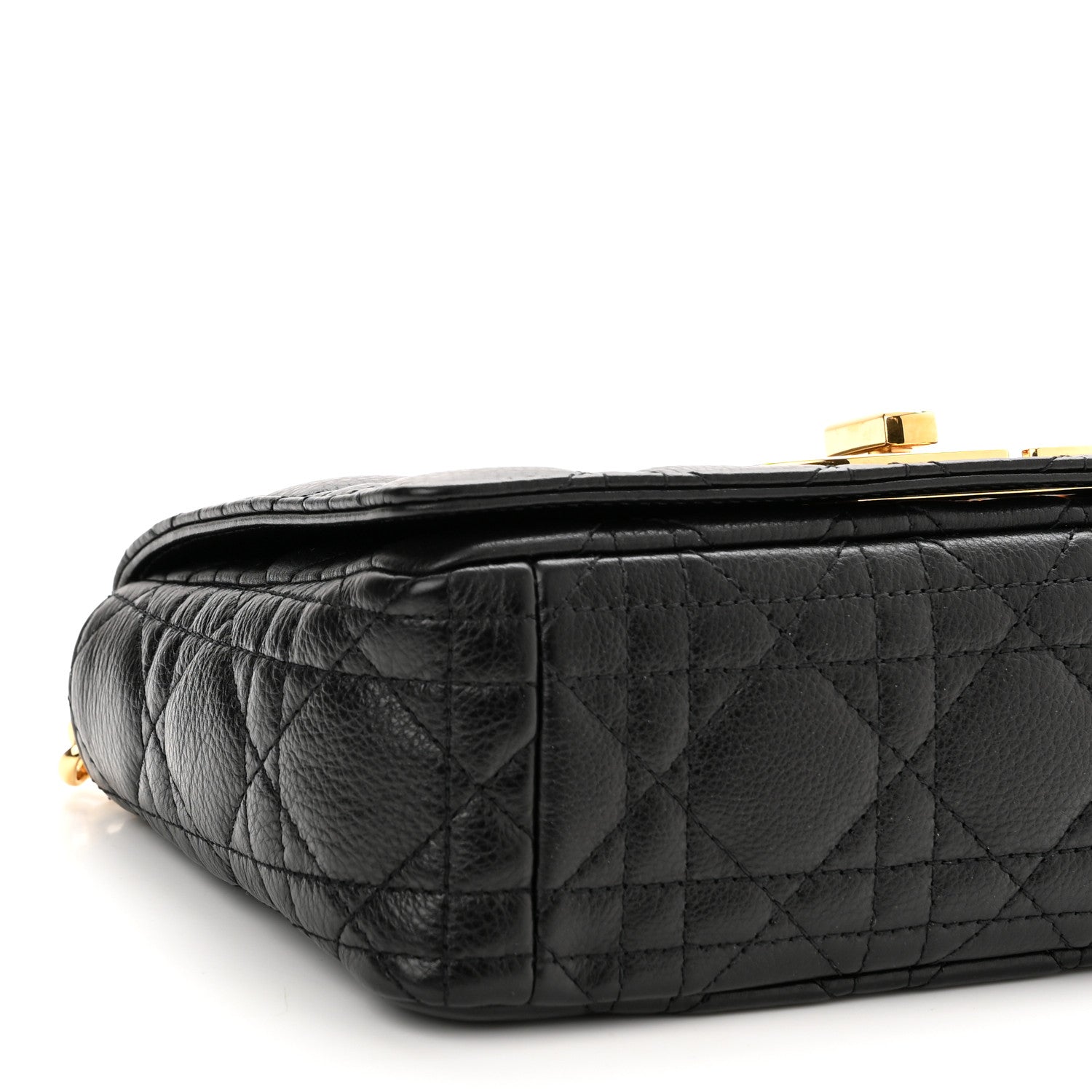 Christian Dior Calfskin Cannage Small Caro Bag Black 9 of 10