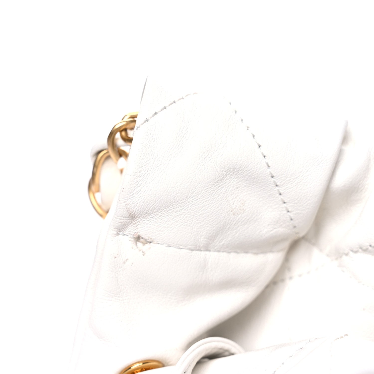 Chanel Shiny Calfskin Quilted Large Chanel 22 White 13 of 13