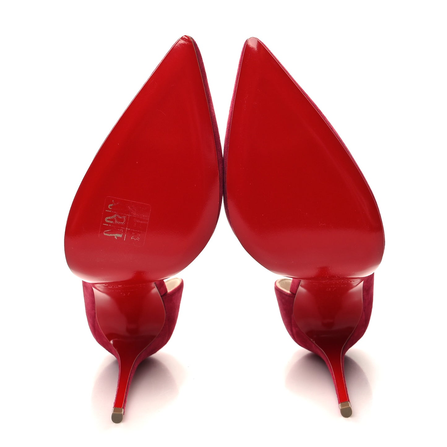 Veau Velour Iriza 100 Pumps 37 Red
