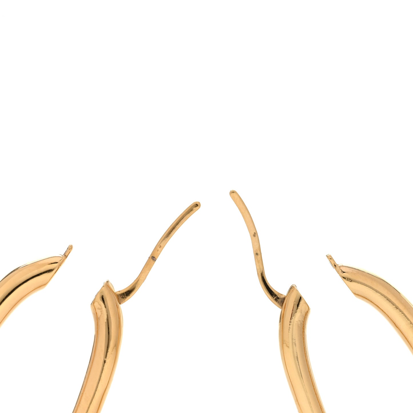 Metal Fall In Love Hoop Earrings GM Gold