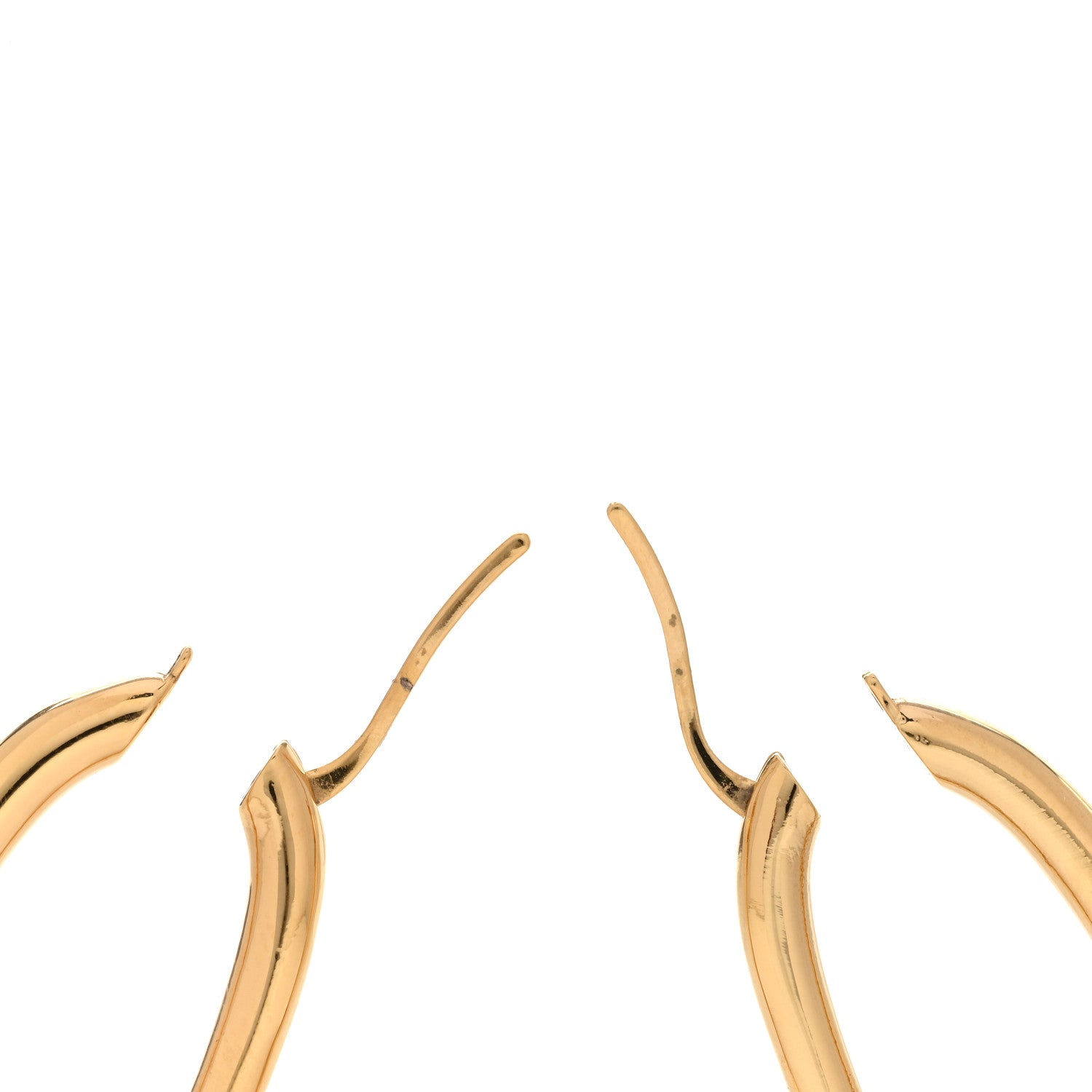Louis Vuitton Metal Fall In Love Hoop Earrings GM Gold 3 of 5