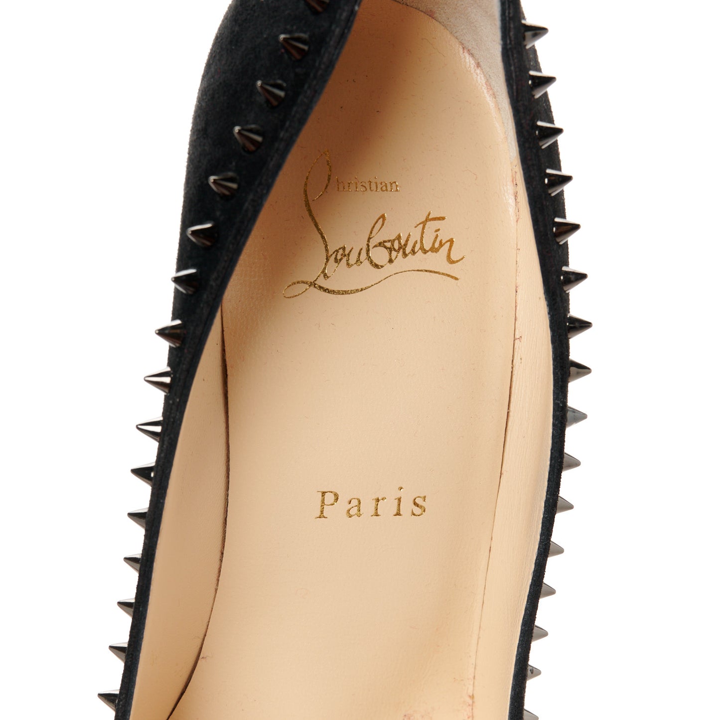 Suede Studded Anjalina 100 Pumps 36.5 Black