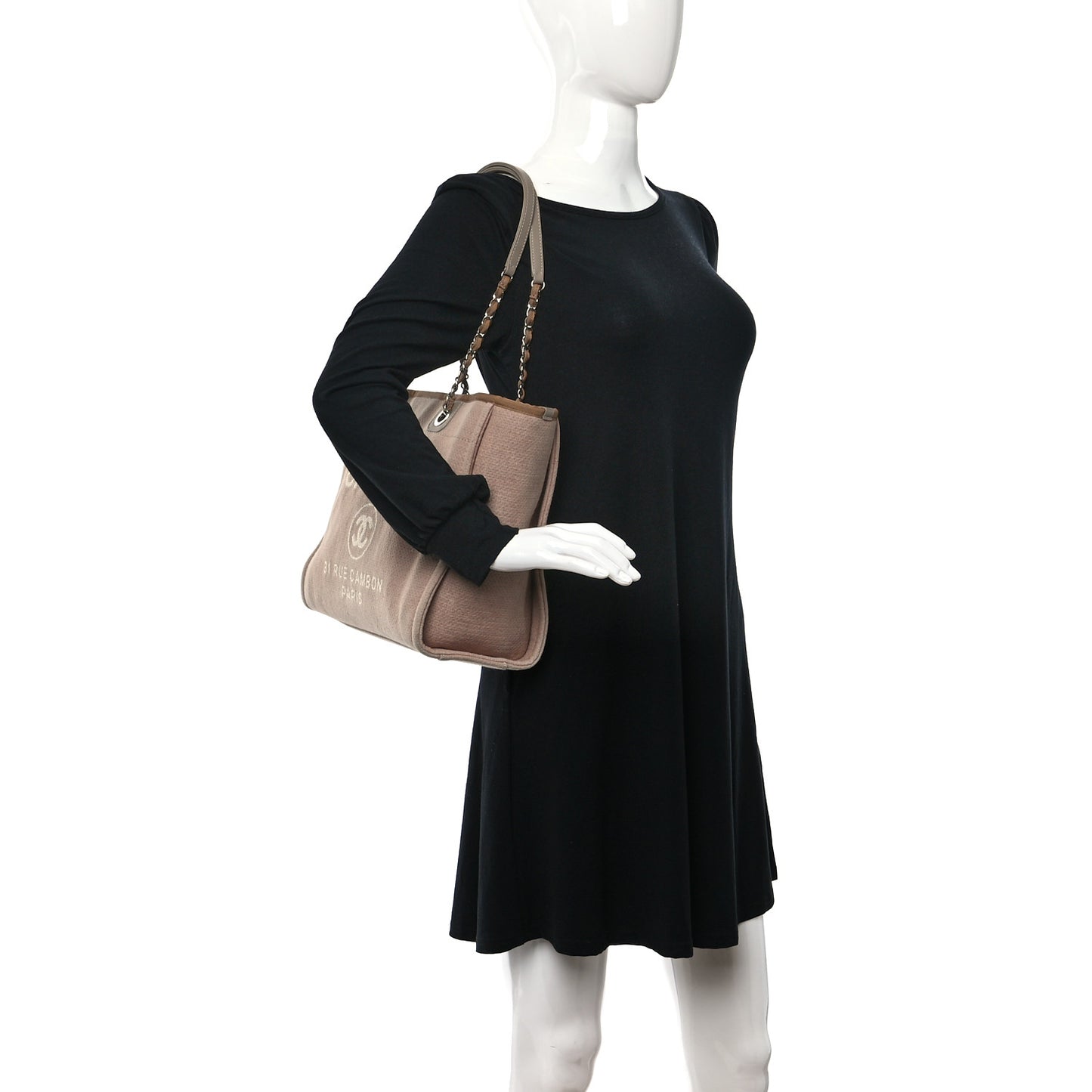 Canvas Small Deauville Tote Ecru