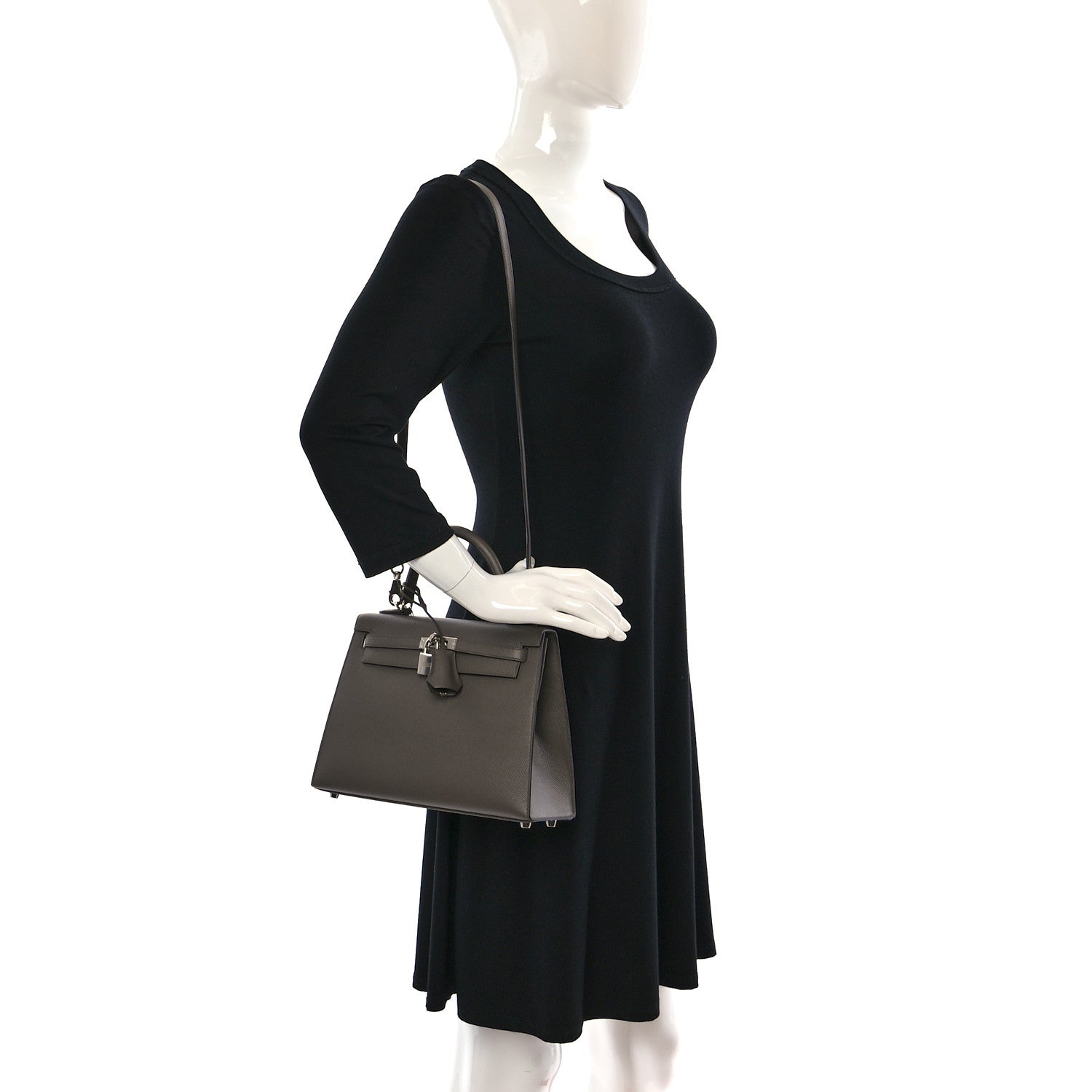 Hermes Epsom Kelly Sellier 25 Etain 2 of 10