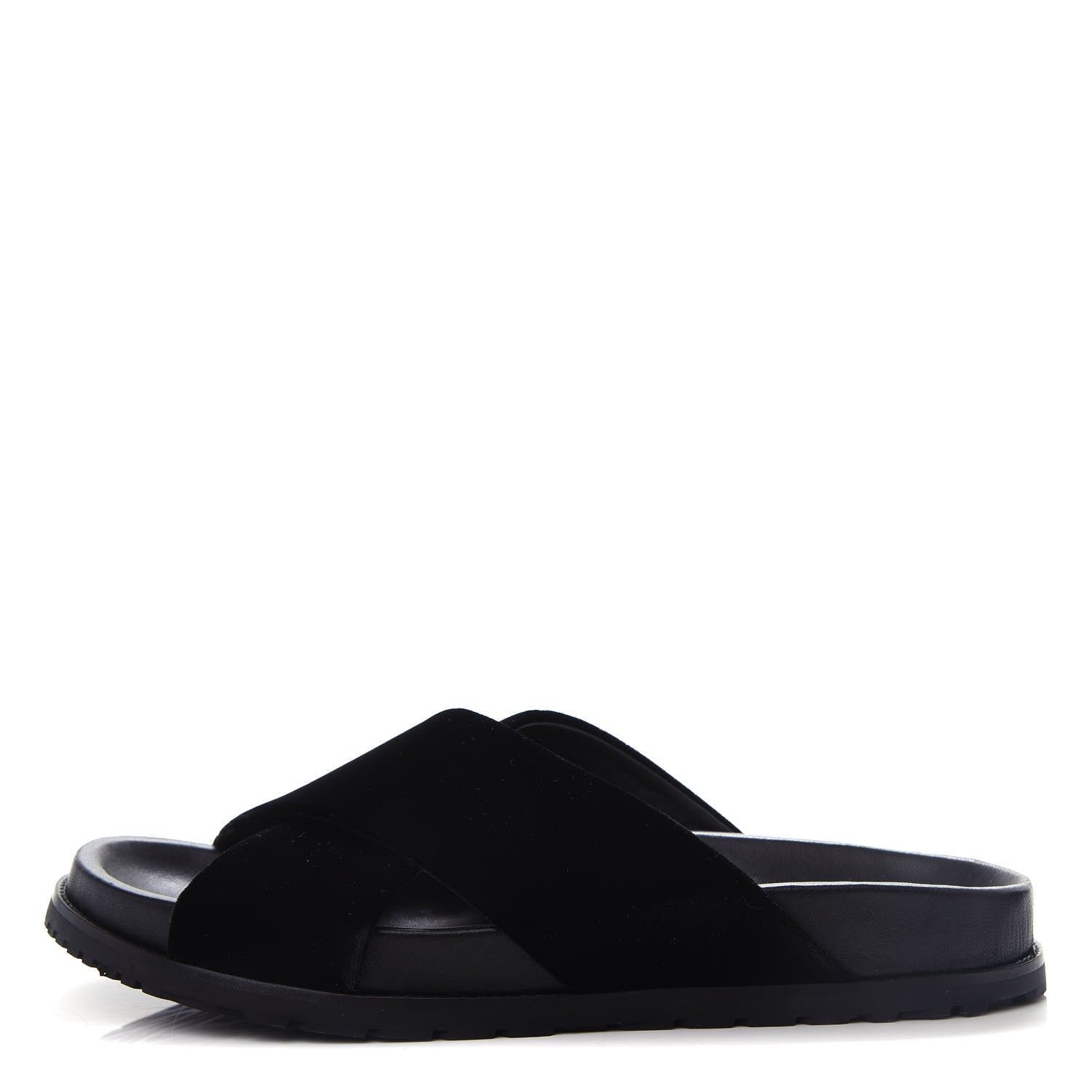 Saint Laurent Velluto Master Jimmy Joan Cross Slides 39.5 Black 1 of 10