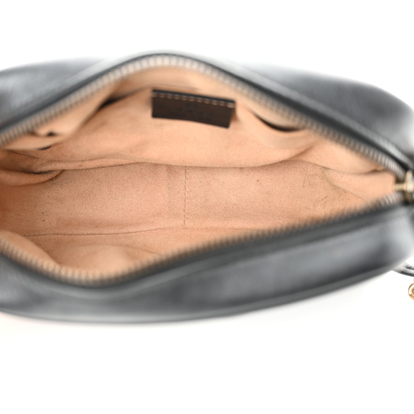 Calfskin Matelasse Mini GG Marmont Chain Shoulder Bag Black