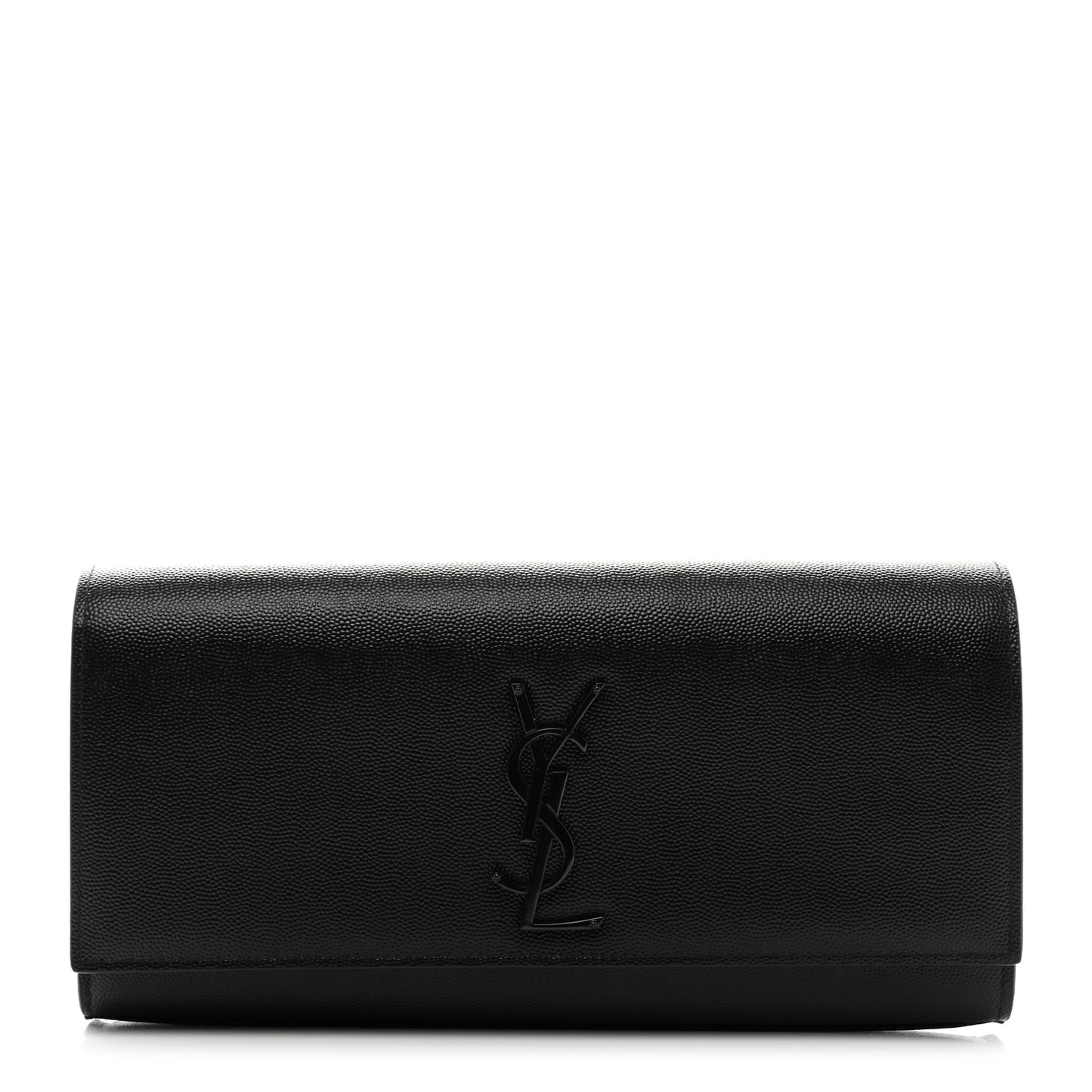 Grain De Poudre Monochrome Monogram Cassandre Clutch Black