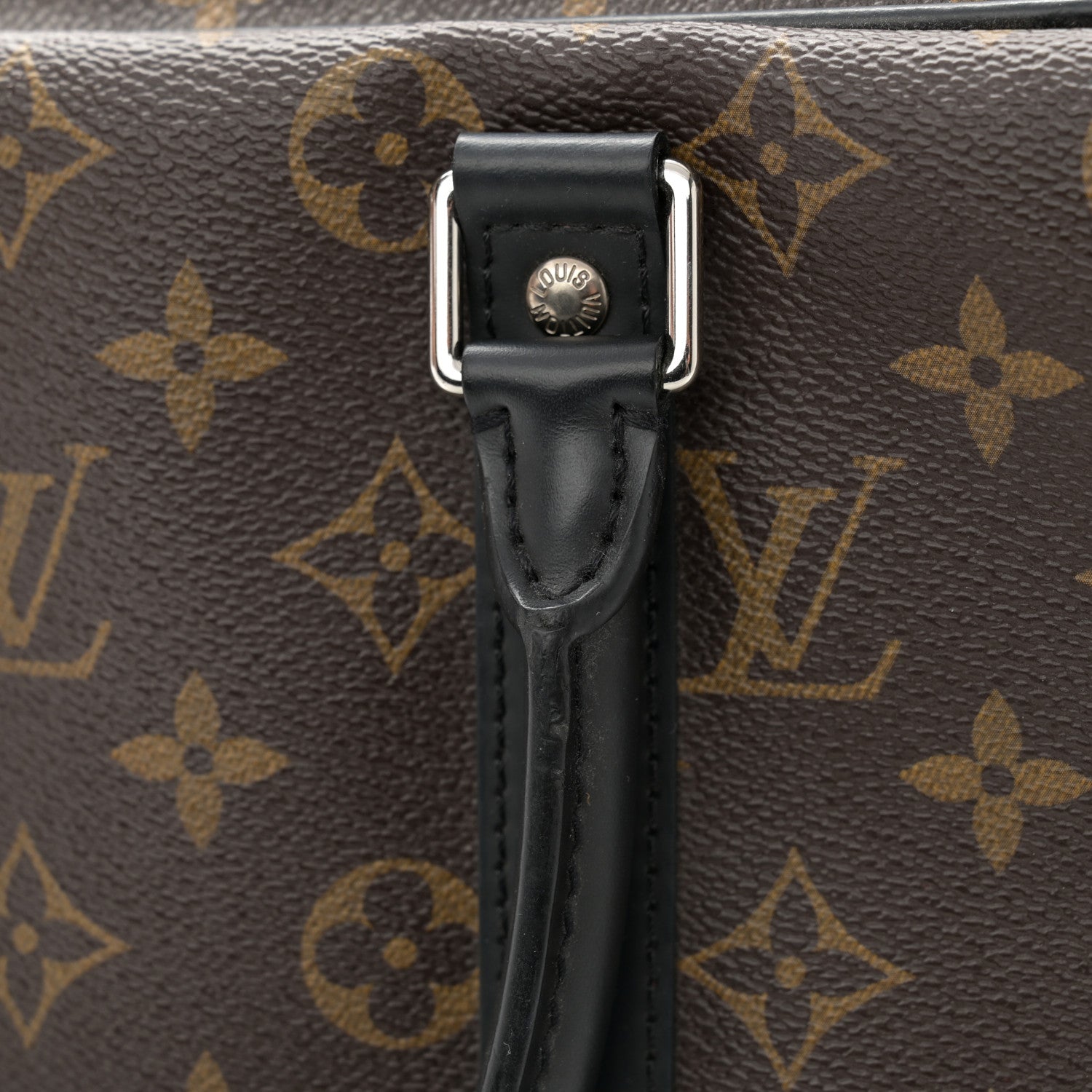 Louis Vuitton Monogram Macassar Porte-Documents Voyage PM 10 of 12