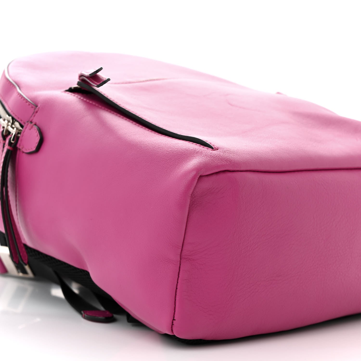 Fendi Vitello Dolce Croc Tail Backpack Magenta 9 of 10