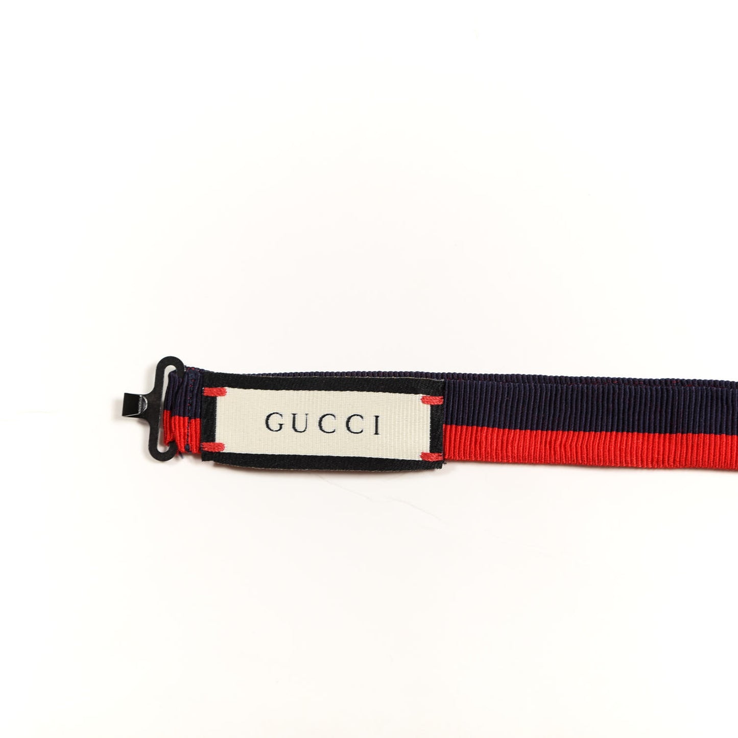 Grosgrain Web Feline Neck Bow Blue Red