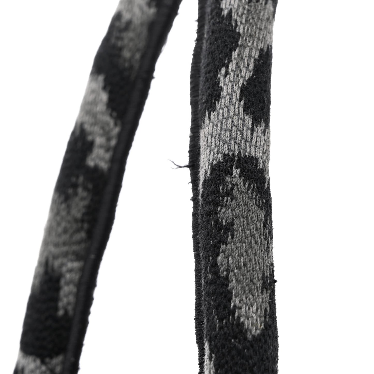 Canvas Mizza Embroidered Large Leopard Book Tote Grey