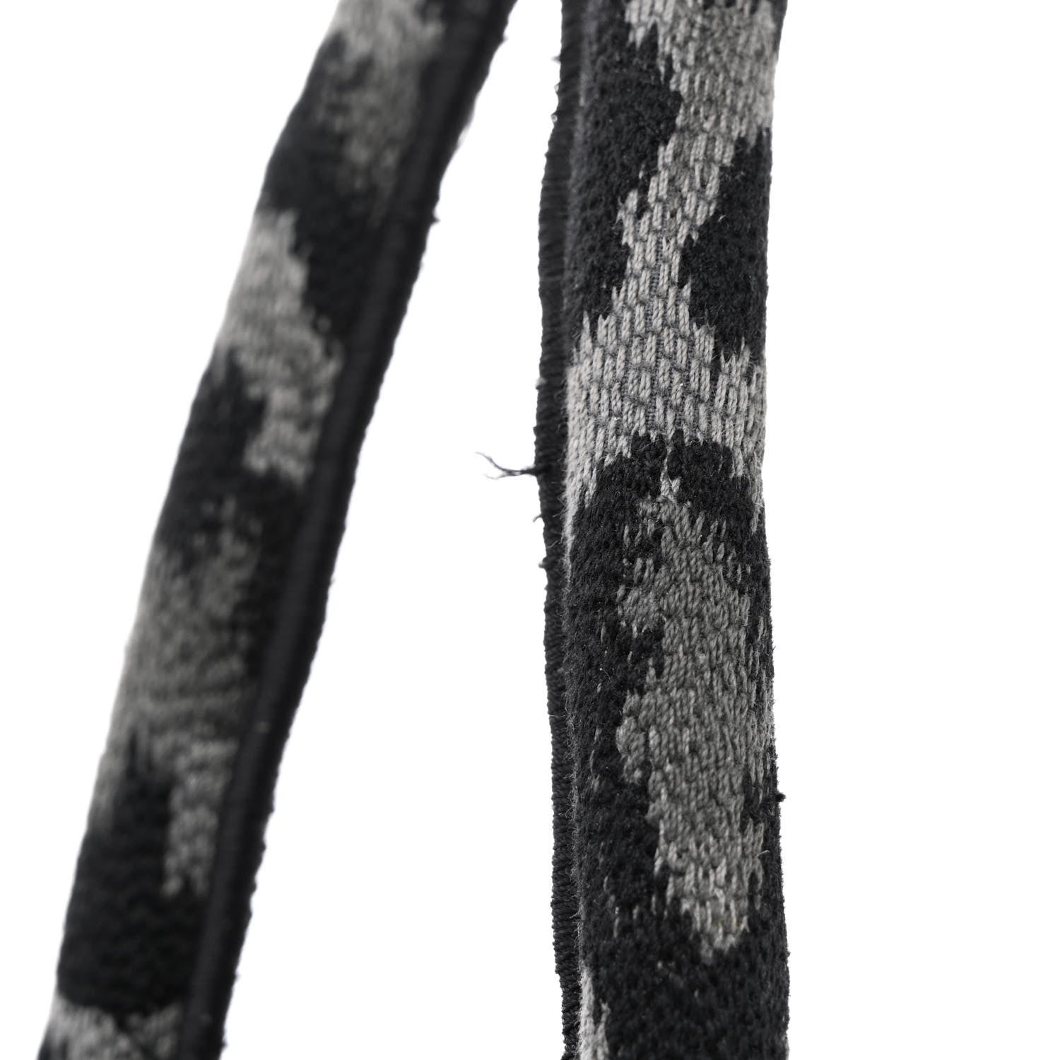 Christian Dior Canvas Mizza Embroidered Large Leopard Book Tote Grey 11 of 12