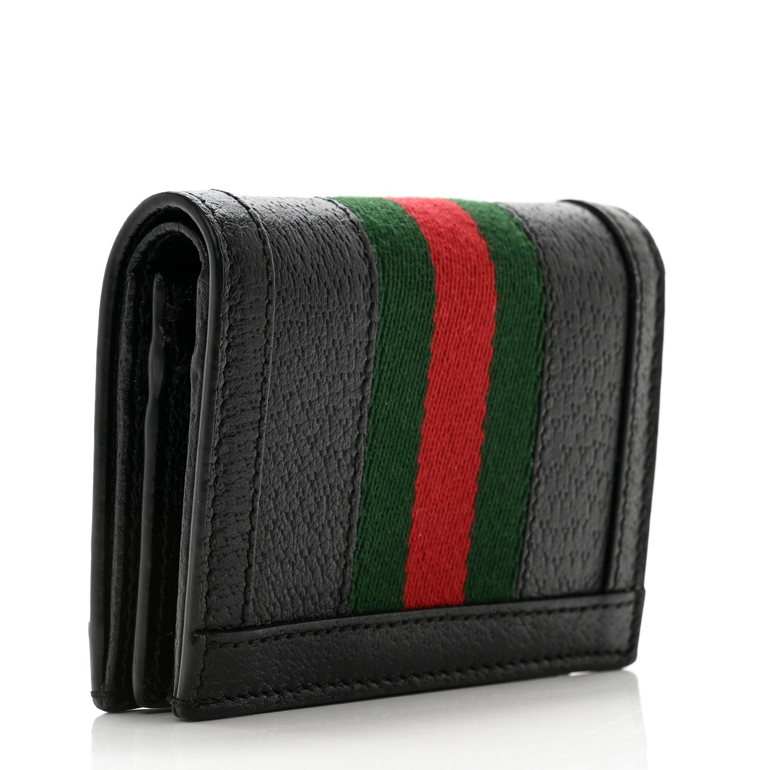 Gucci Calfskin Web Ophidia Card Case Black 3 of 9