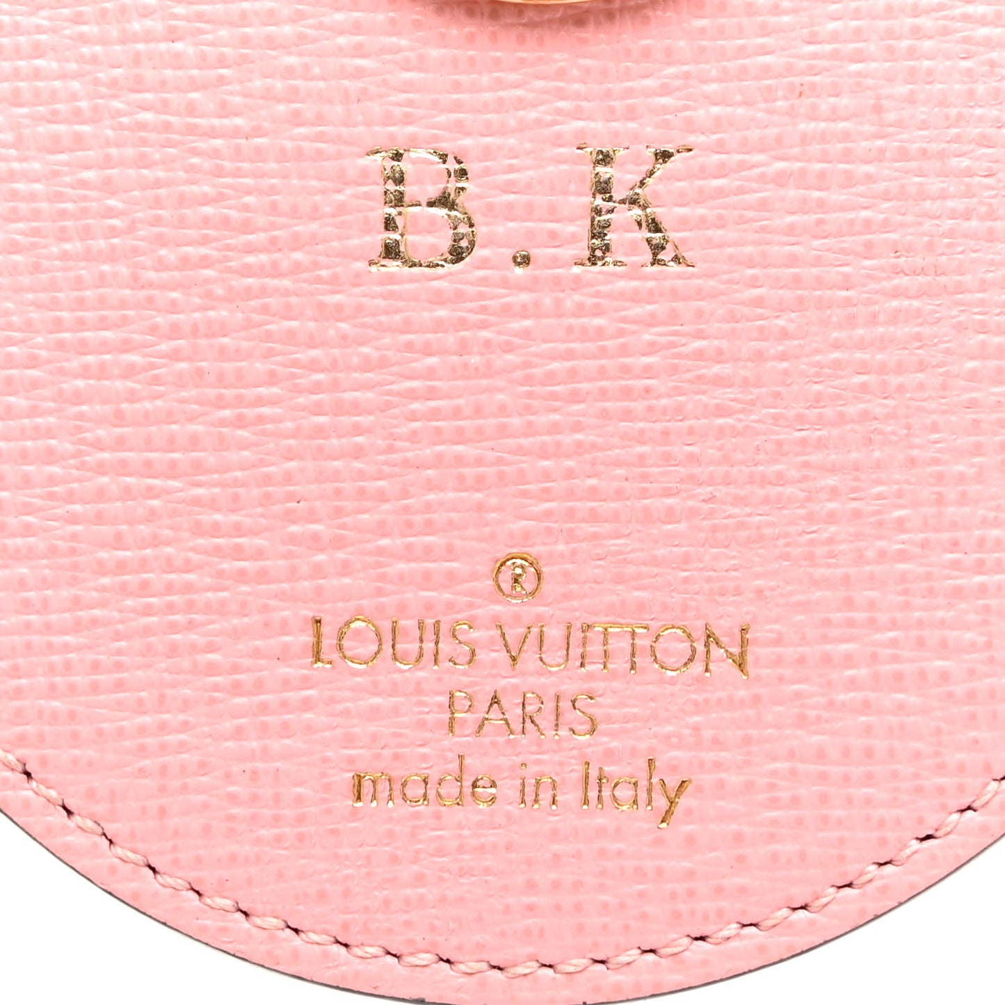 Monogram Jungle Dots Bag Charm Key Ring Sugar Pink Poppy