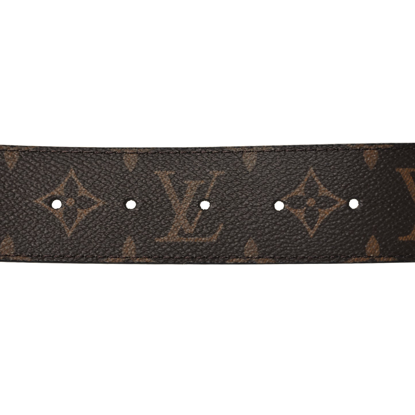 Calfskin Monogram 40mm LV Stitch Reversible Belt 90 36 Black