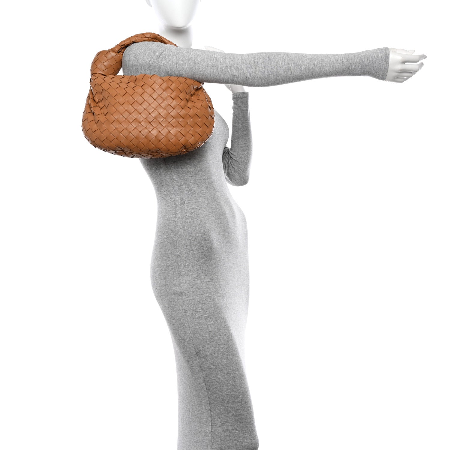 Bottega Veneta Nappa Intrecciato Teen Jodie Hobo Caramel 2 of 10