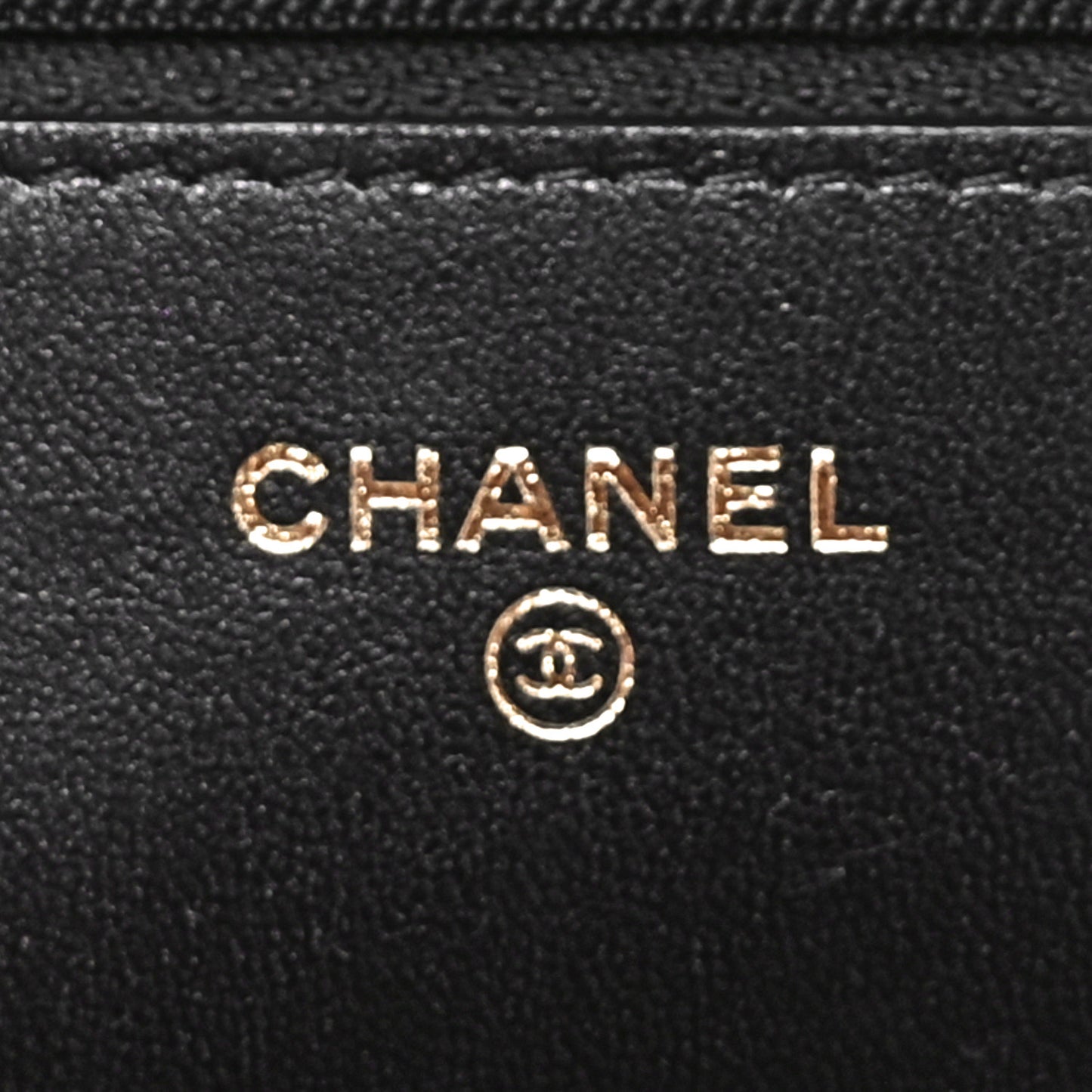 Lambskin Plexiglass Quilted Coco Love Wallet On Chain WOC Black