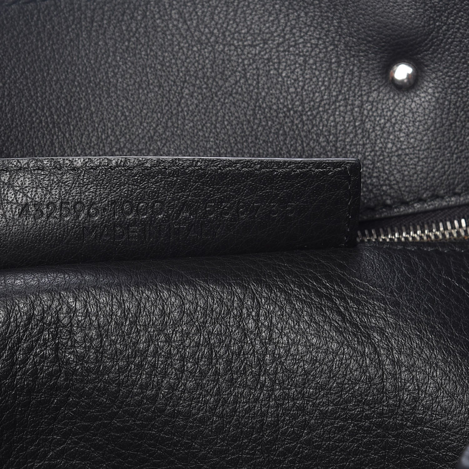 Balenciaga Veau Papier B4 Zip Around Tote Black 7 of 9