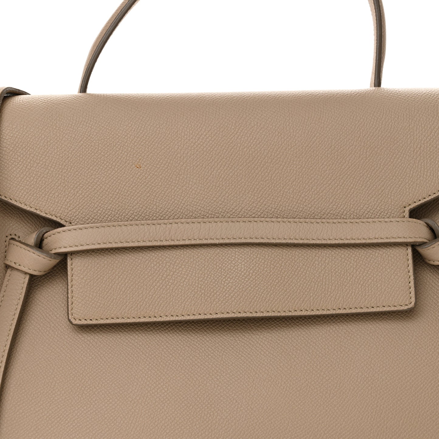 Grained Calfskin Mini Belt Bag Light Taupe