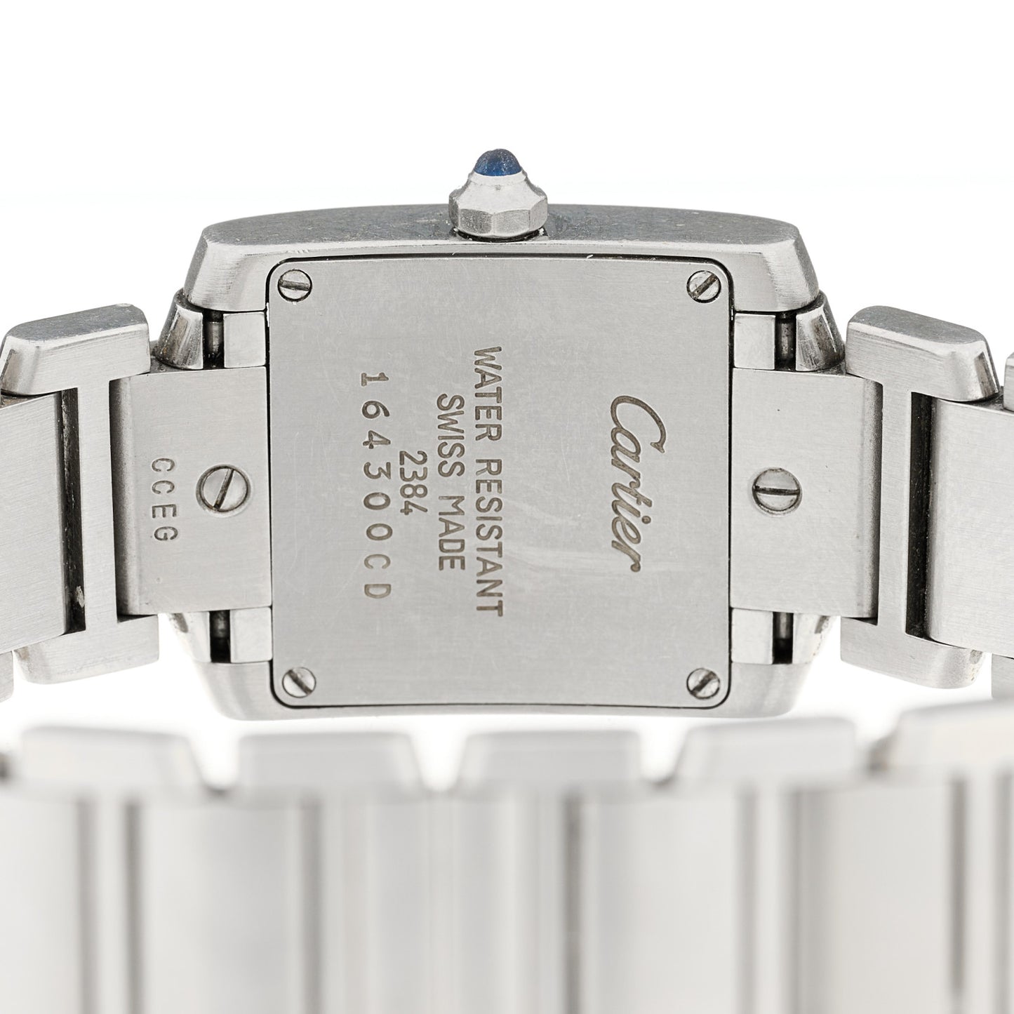 Stainless Steel 20mm Tank Francaise Quartz Watch