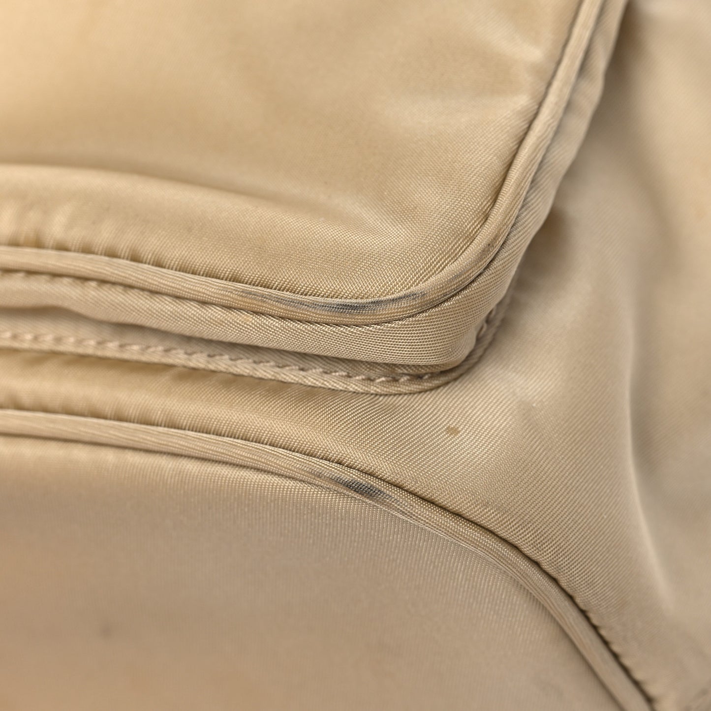 Re-Nylon Saffiano Duet Bucket Crossbody Bag Deserto