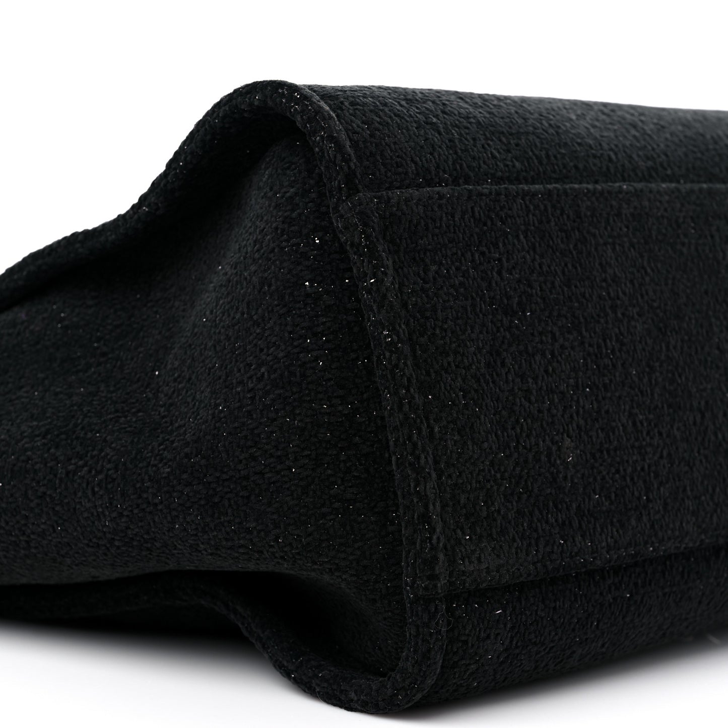 Lurex Boucle Medium Deauville Tote Black
