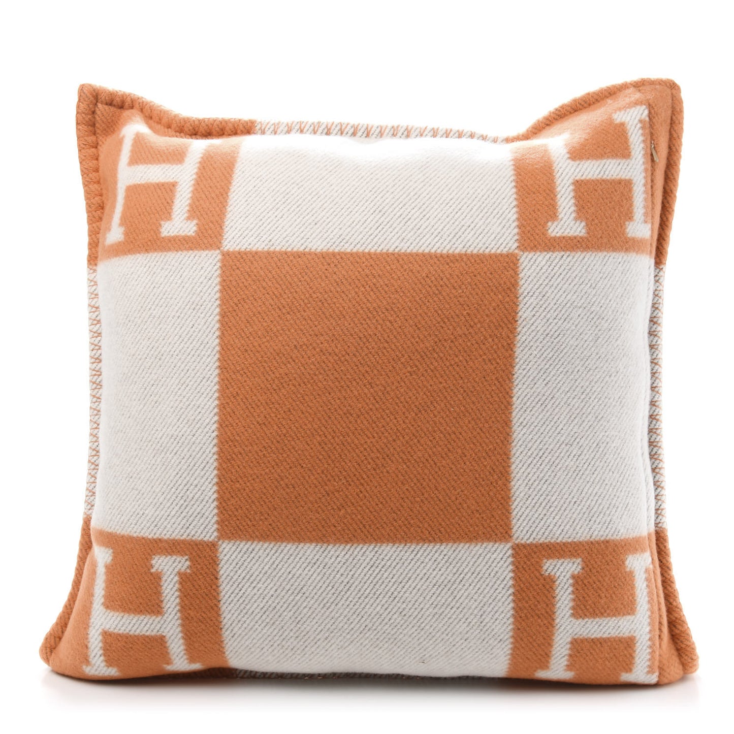 Wool Cashmere Avalon Pillow PM Ecru Potiron