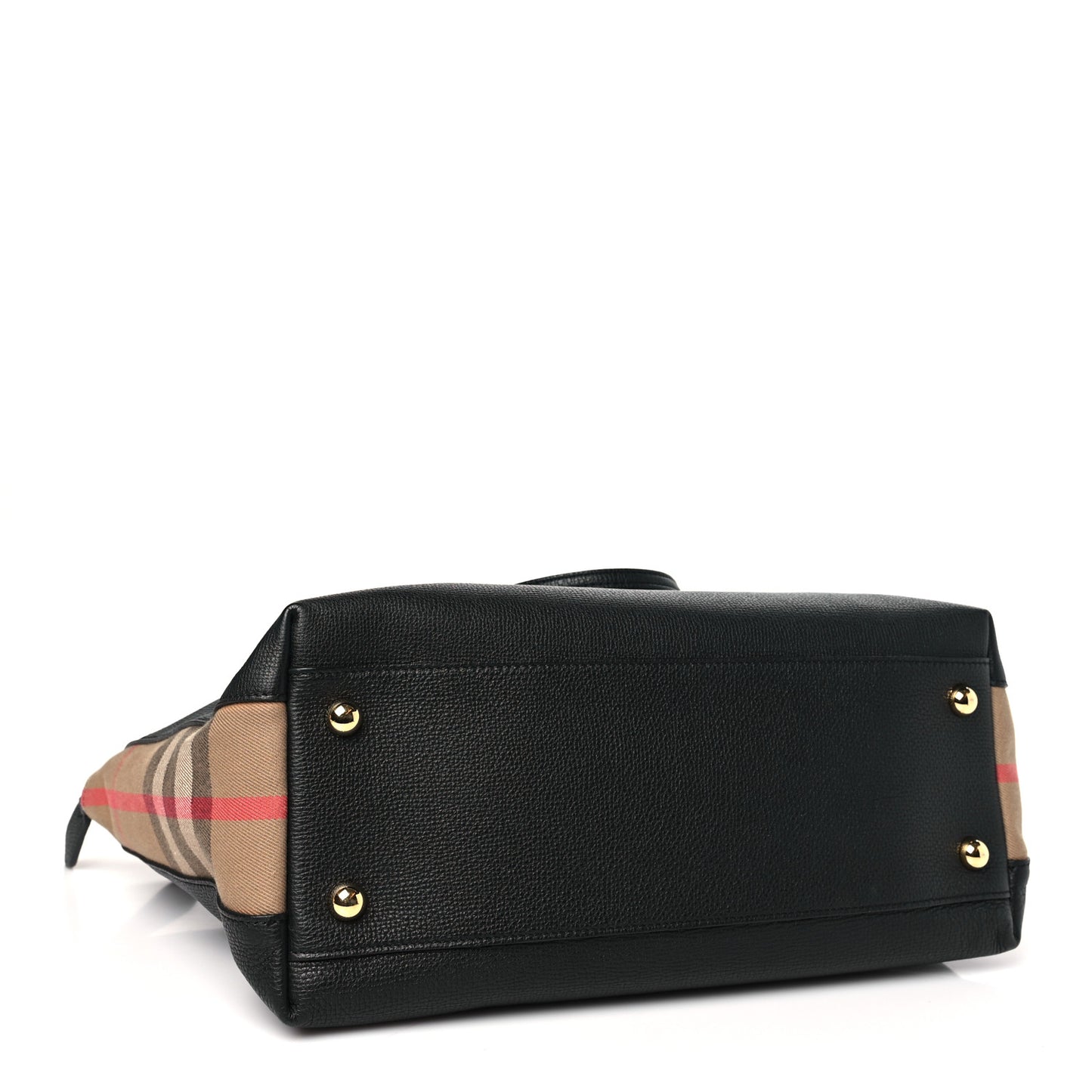 Derby Calfskin House Check Medium Welburn Tote Black