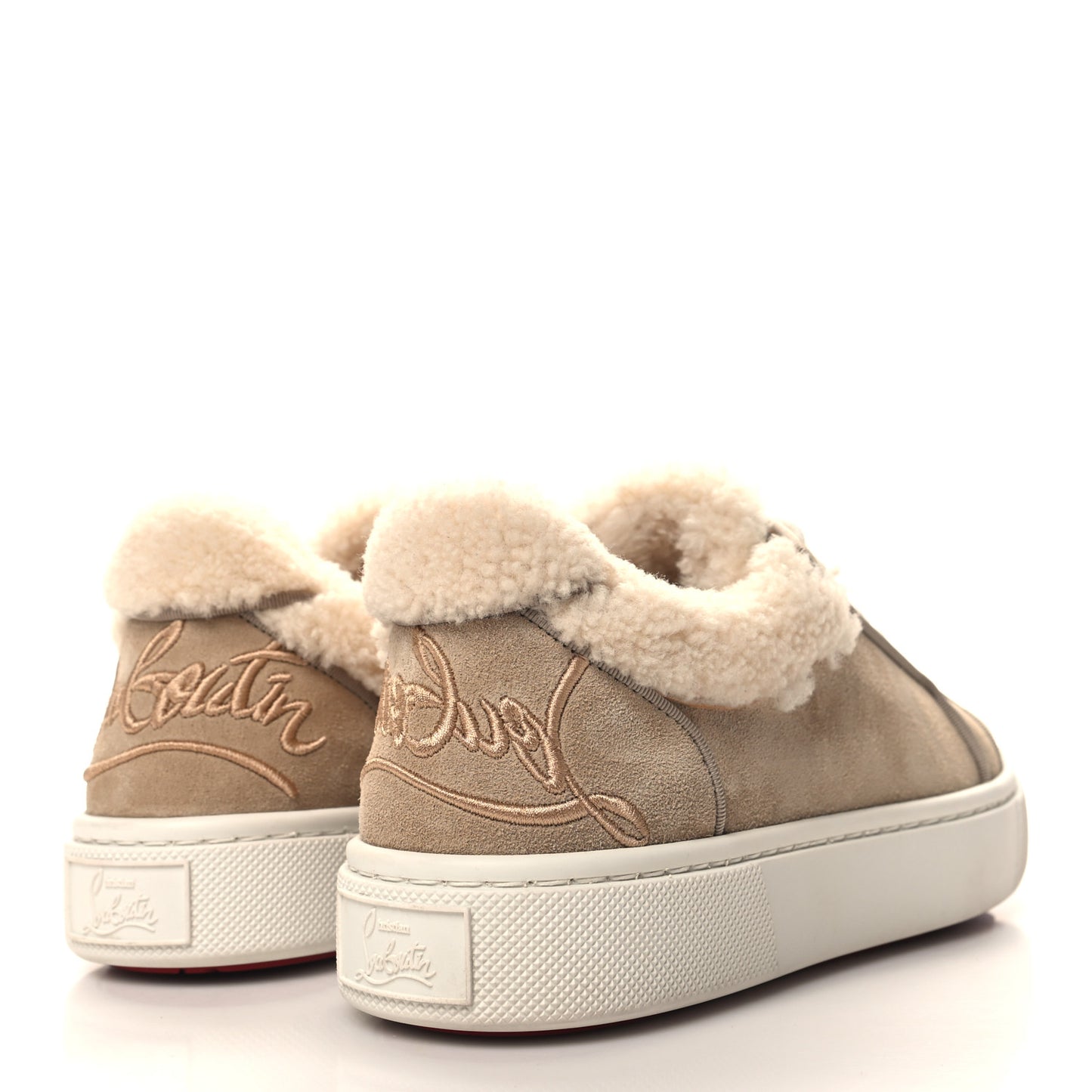 Suede Shearling Fun Vierissima Flat Sneakers 38 Atlas