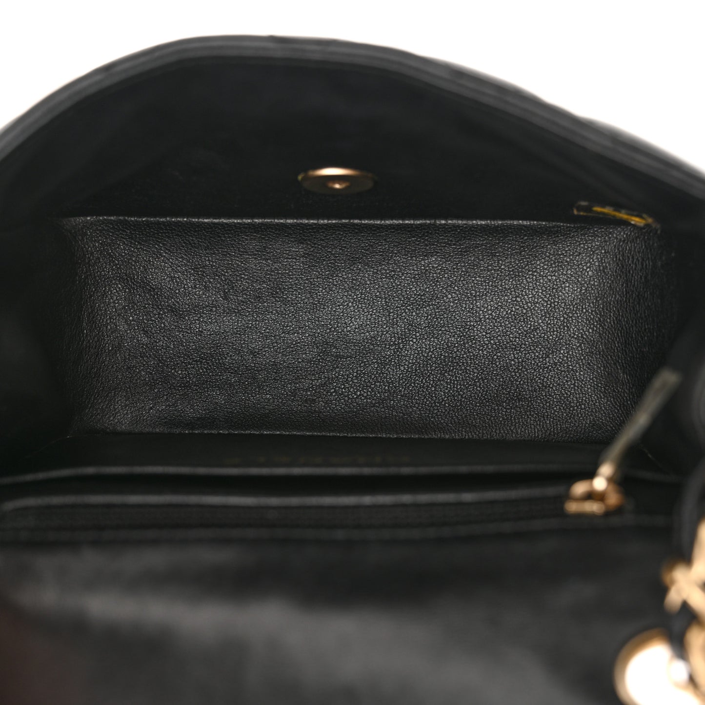 Lambskin Quilted Mini Square Flap Black