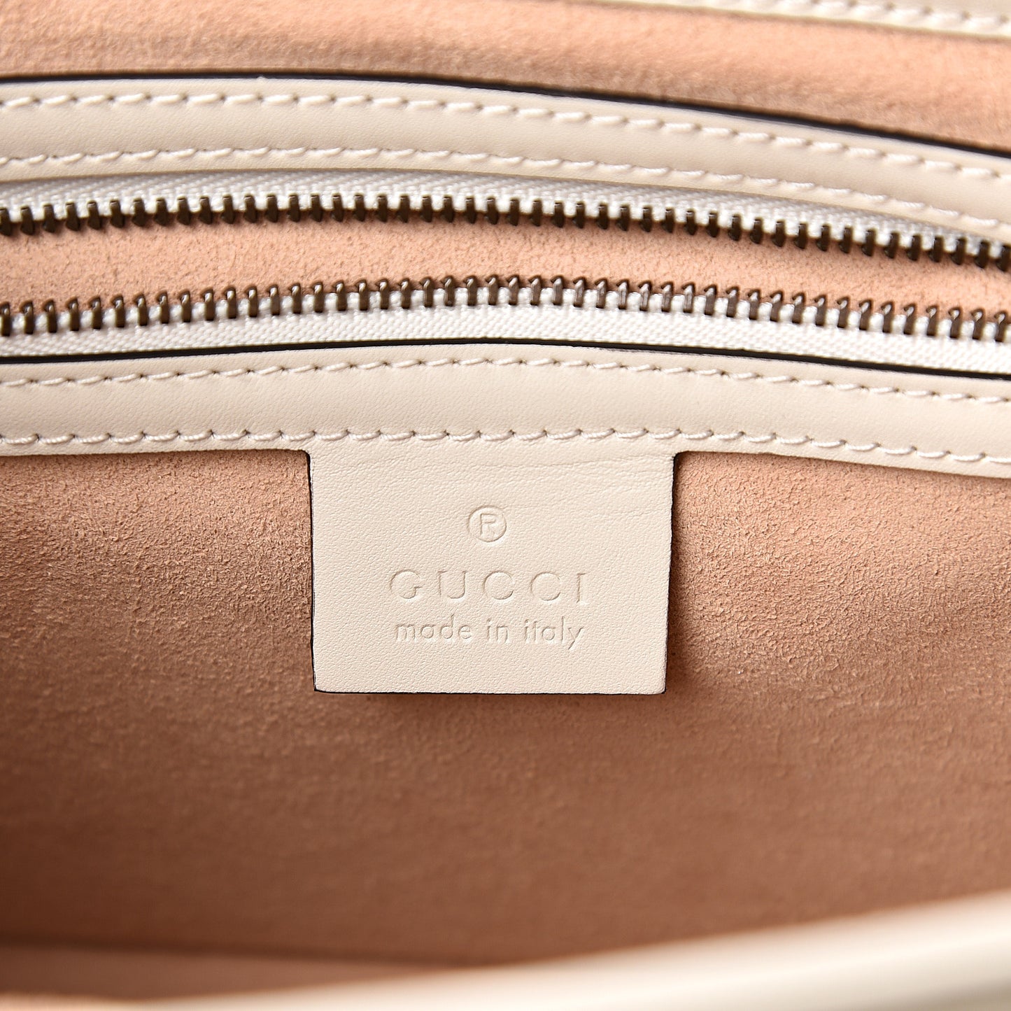 Calfskin Sylvie Web Small Queen Margaret Top Handle Bag White