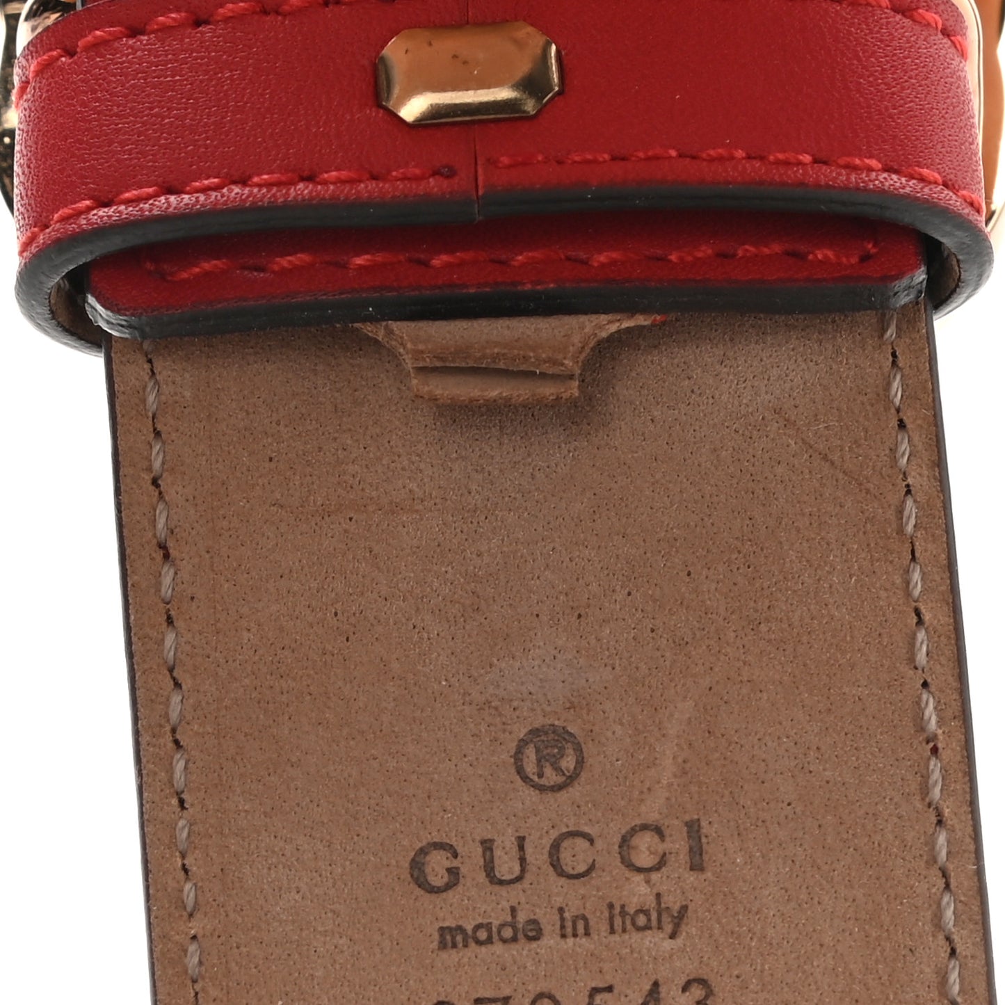 Moon Calfskin Interlocking G 37mm Belt 85 34 Tabasco