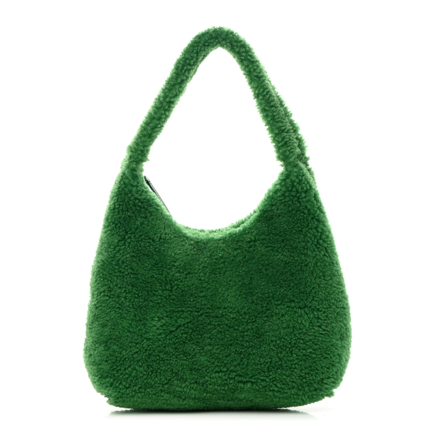 Shearling Shoulder Bag Emerald